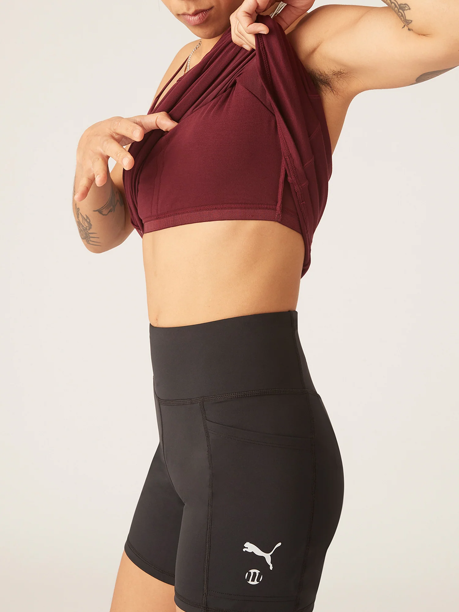Active Racerback Cami Aubergine - Image 3