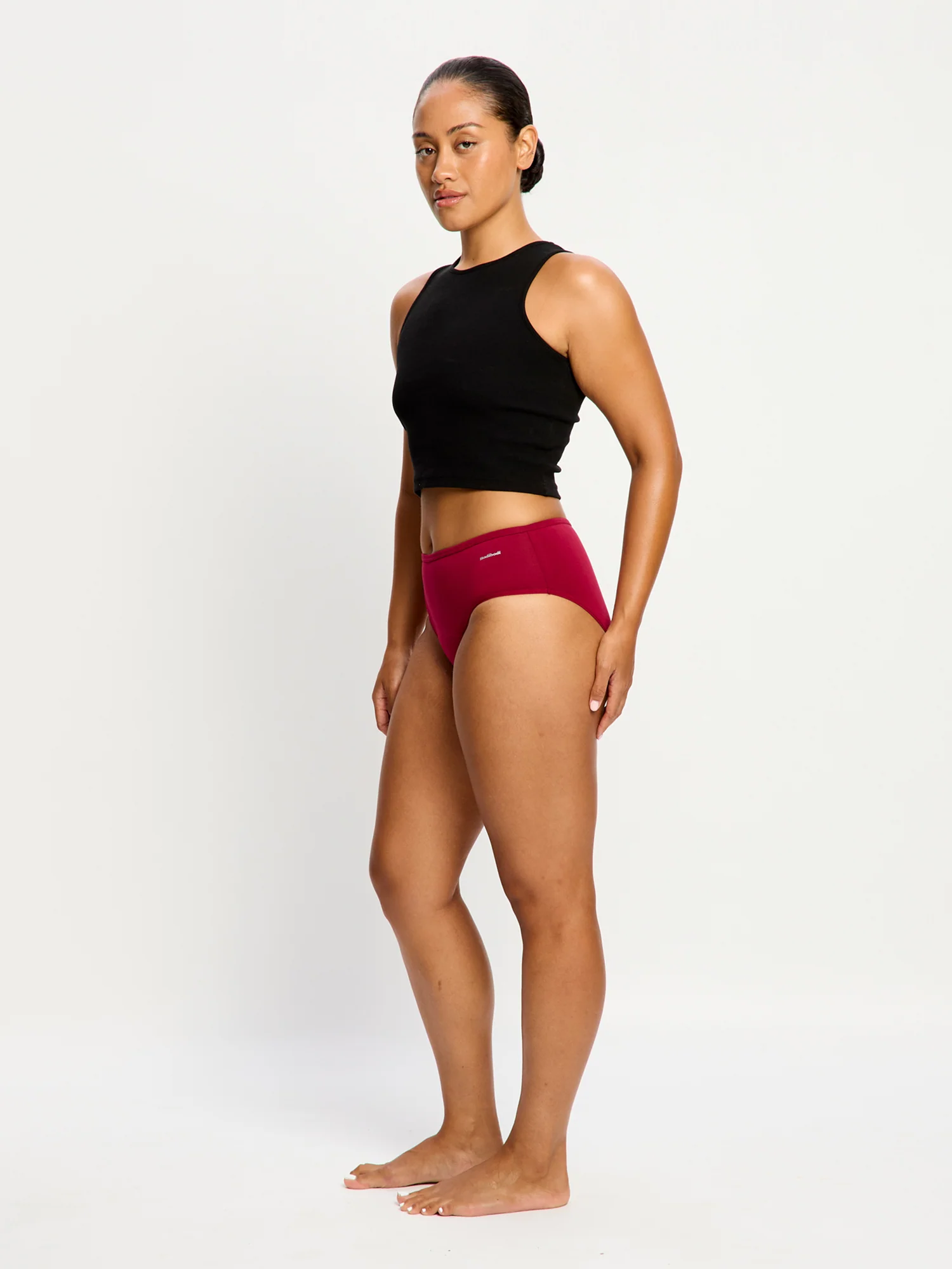 Basic Mid-Rise Brief 3 Pack Moderate Italian Clay/Moody Blue/Beet Red - Image 4