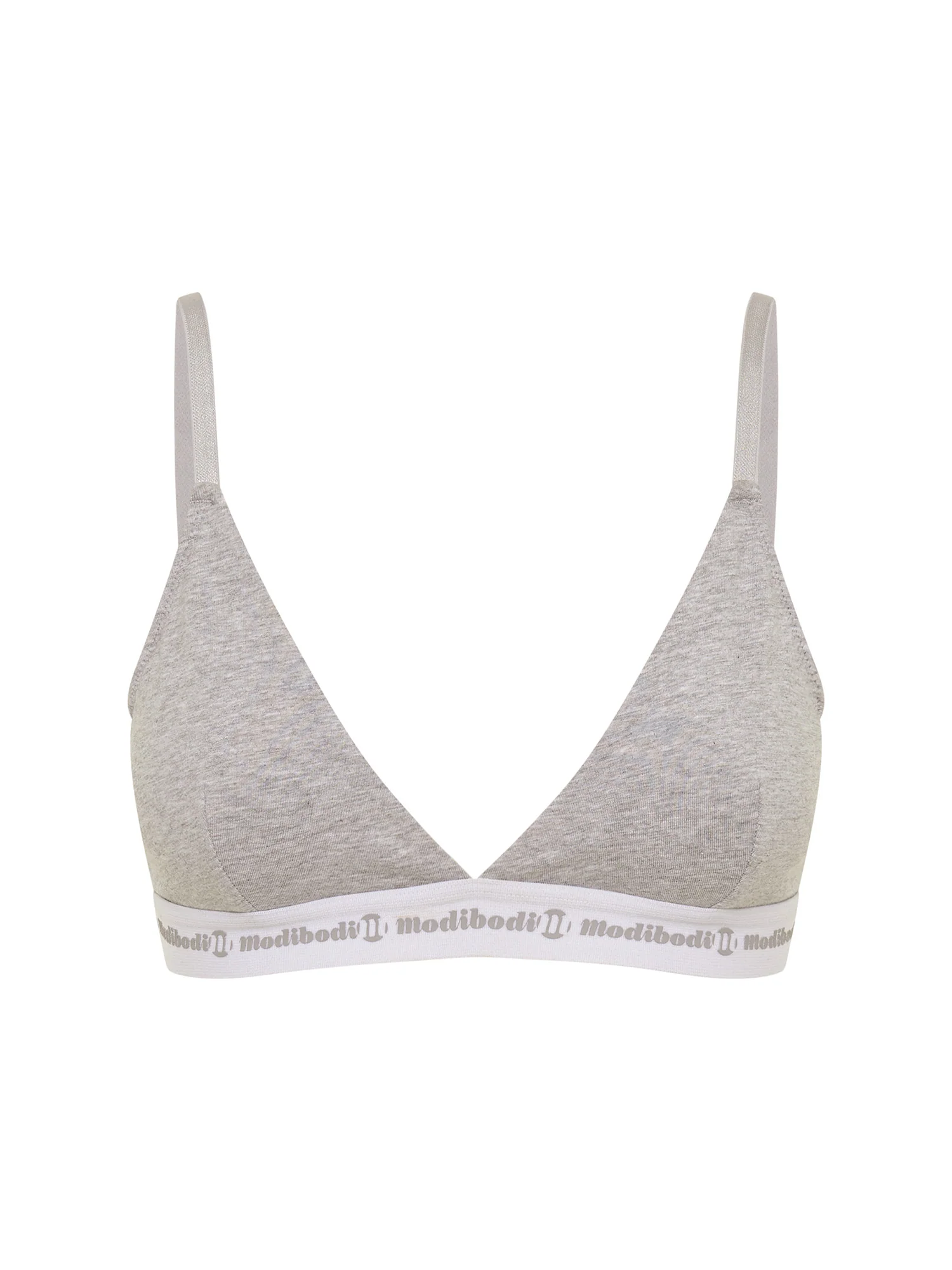 Basic Triangle Bralette Grey Marle - Image 6