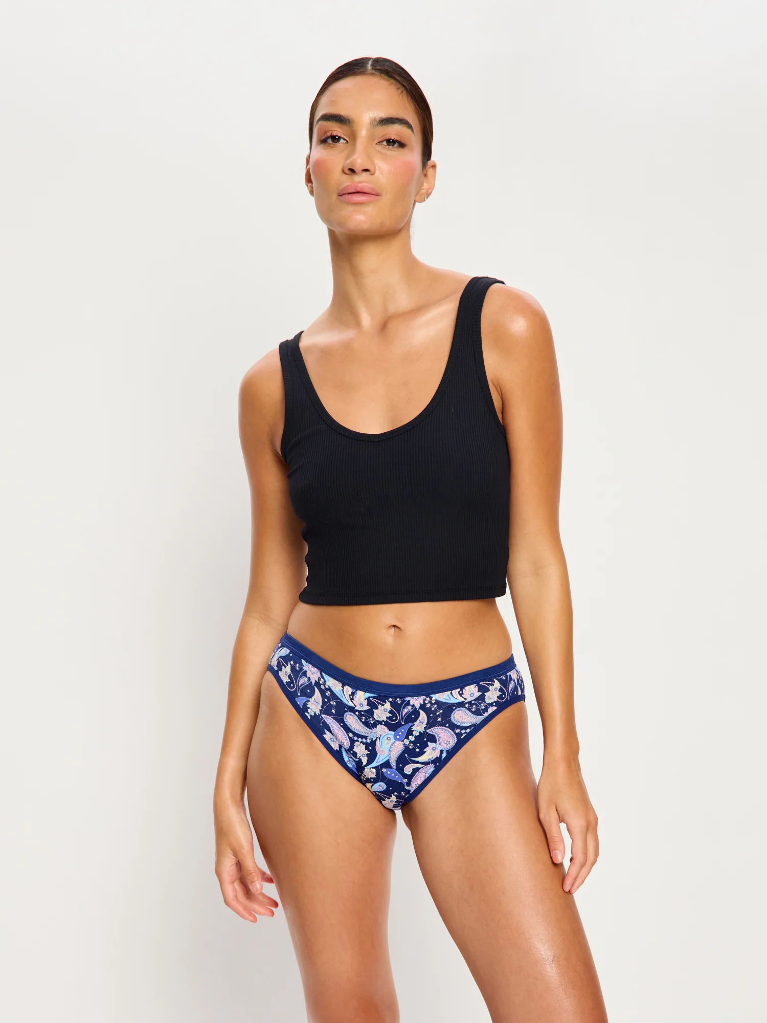 Classic Bikini Super Opulent Paisley Navy - Image 2