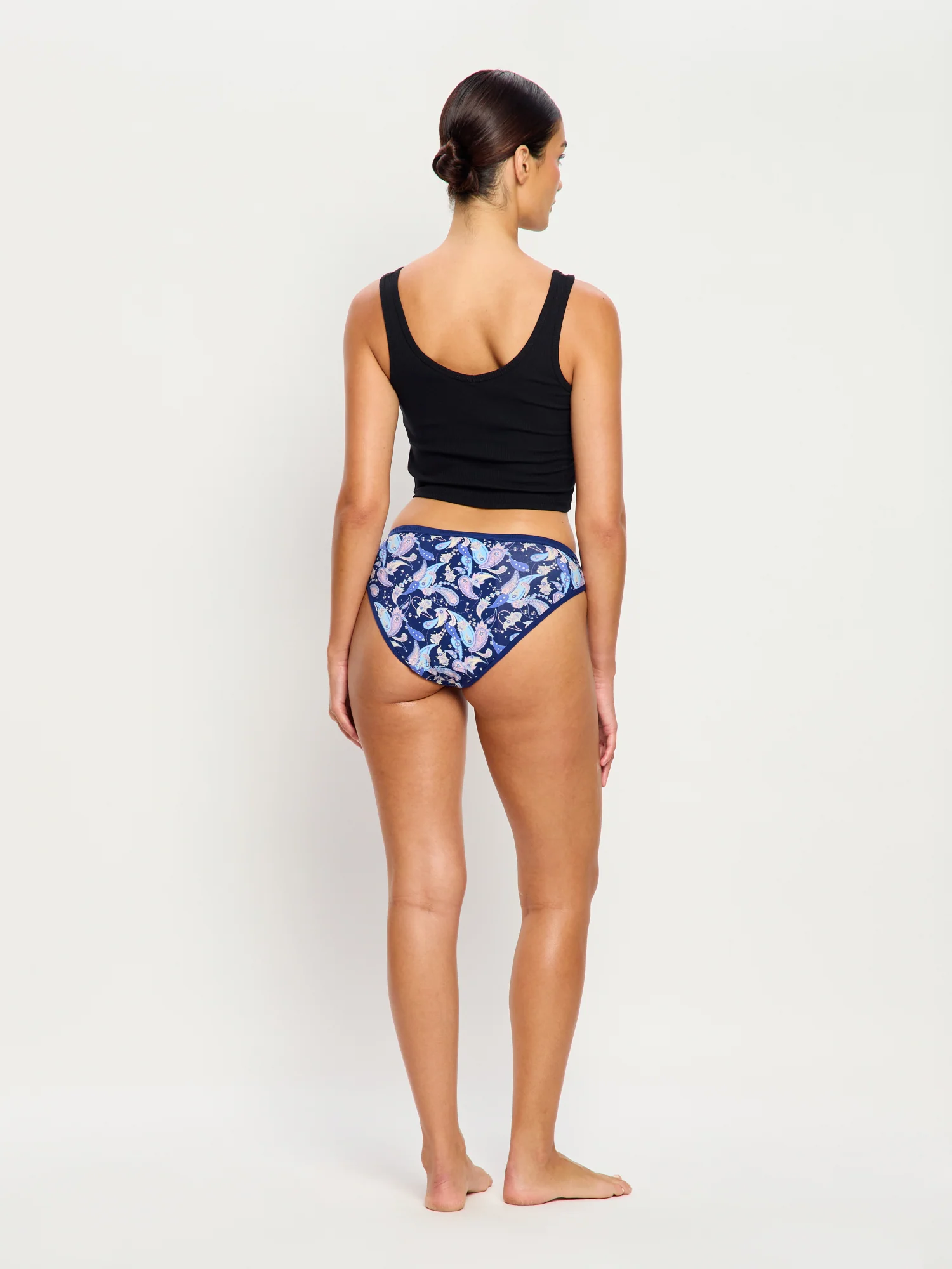 Classic Bikini Super Opulent Paisley Navy - Image 3