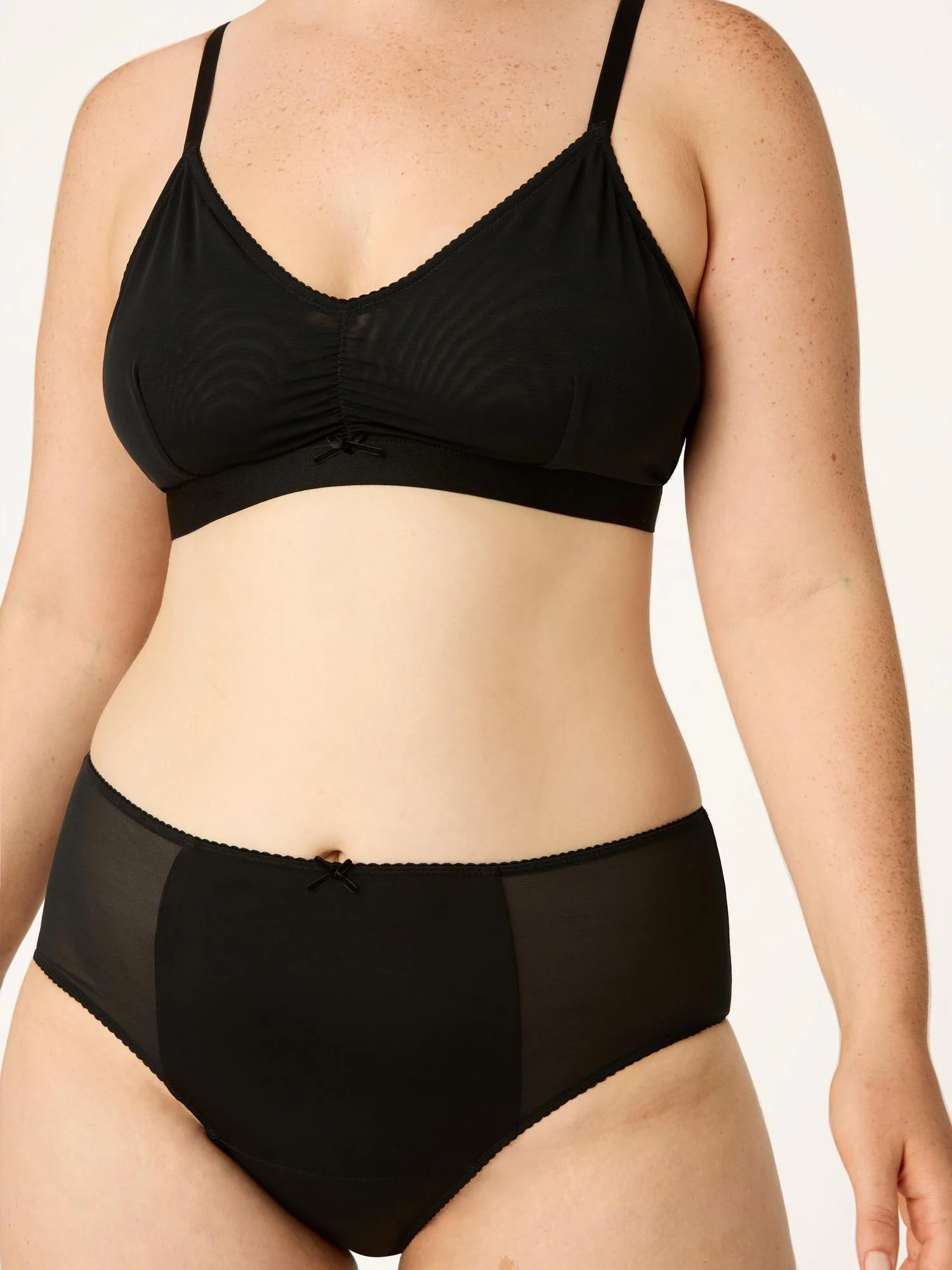 Elena Hi Waist Brief Moderate Noir Black - Image 3