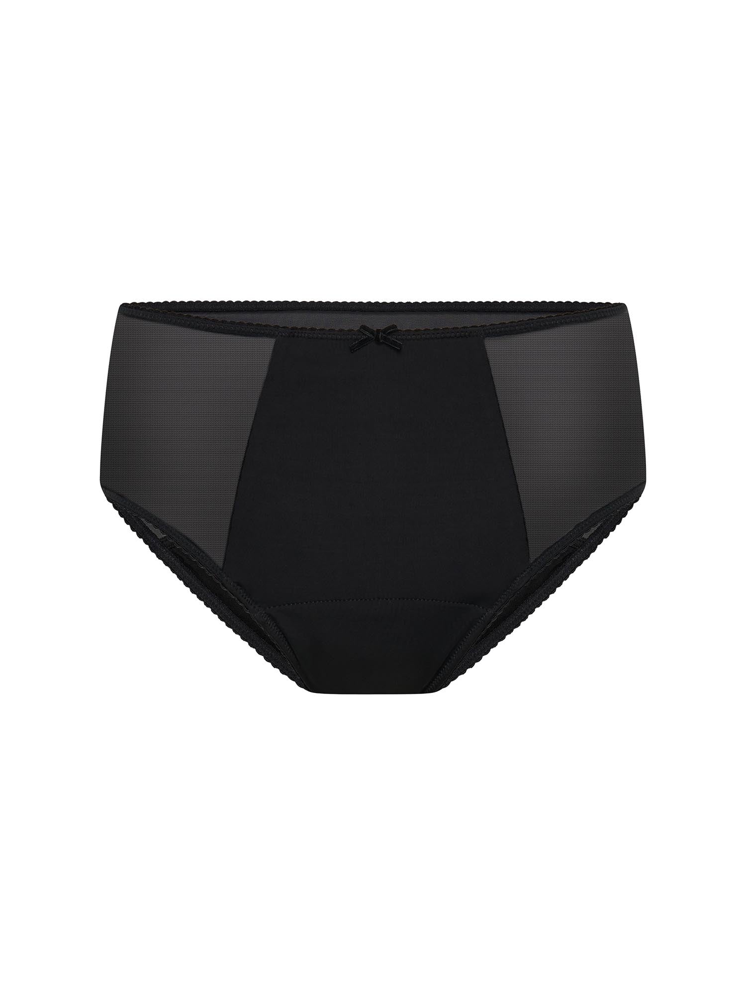 Elena Hi Waist Brief Moderate Noir Black - Image 4