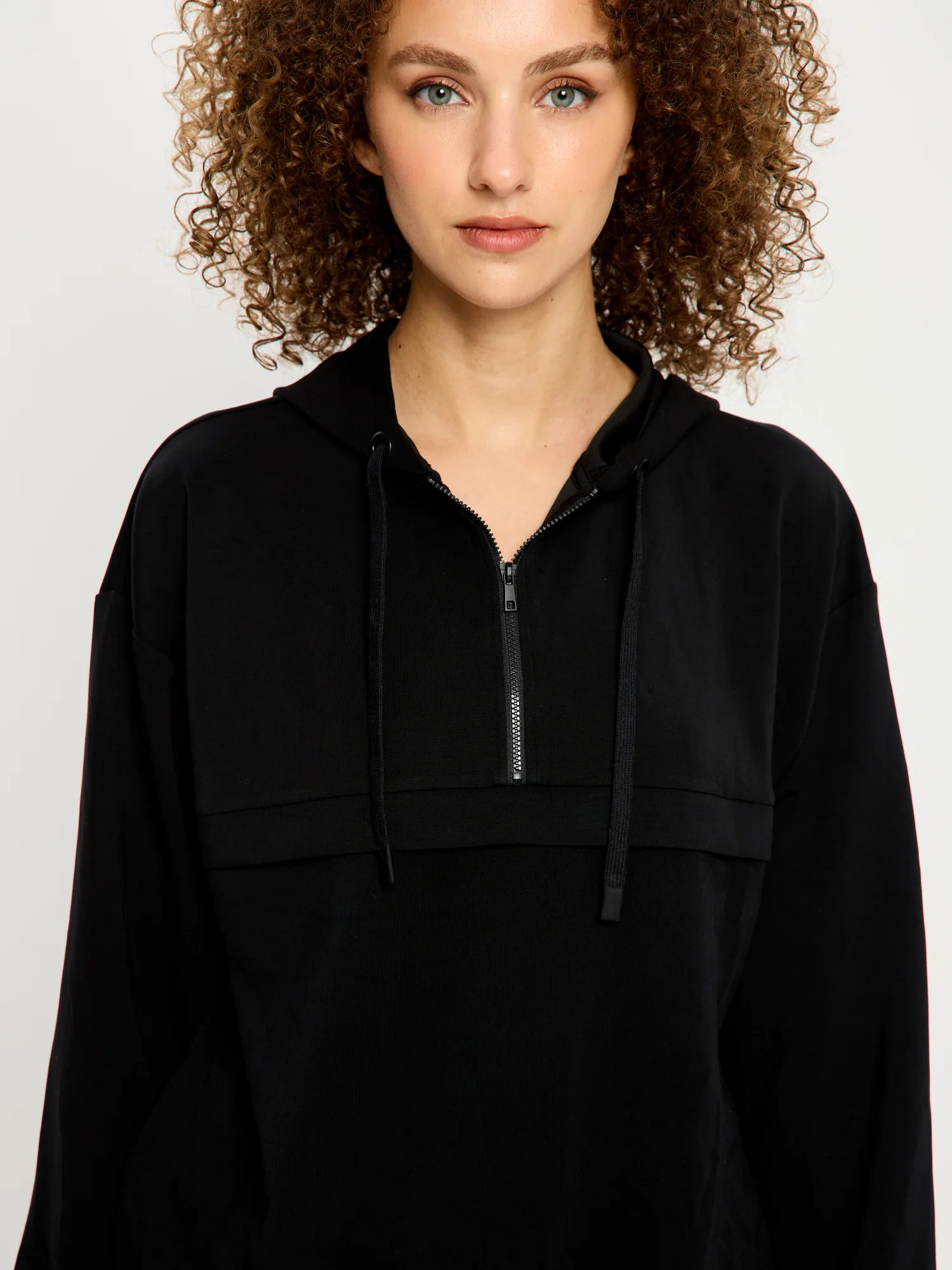 Half-Zip Hoodie Black - Image 8