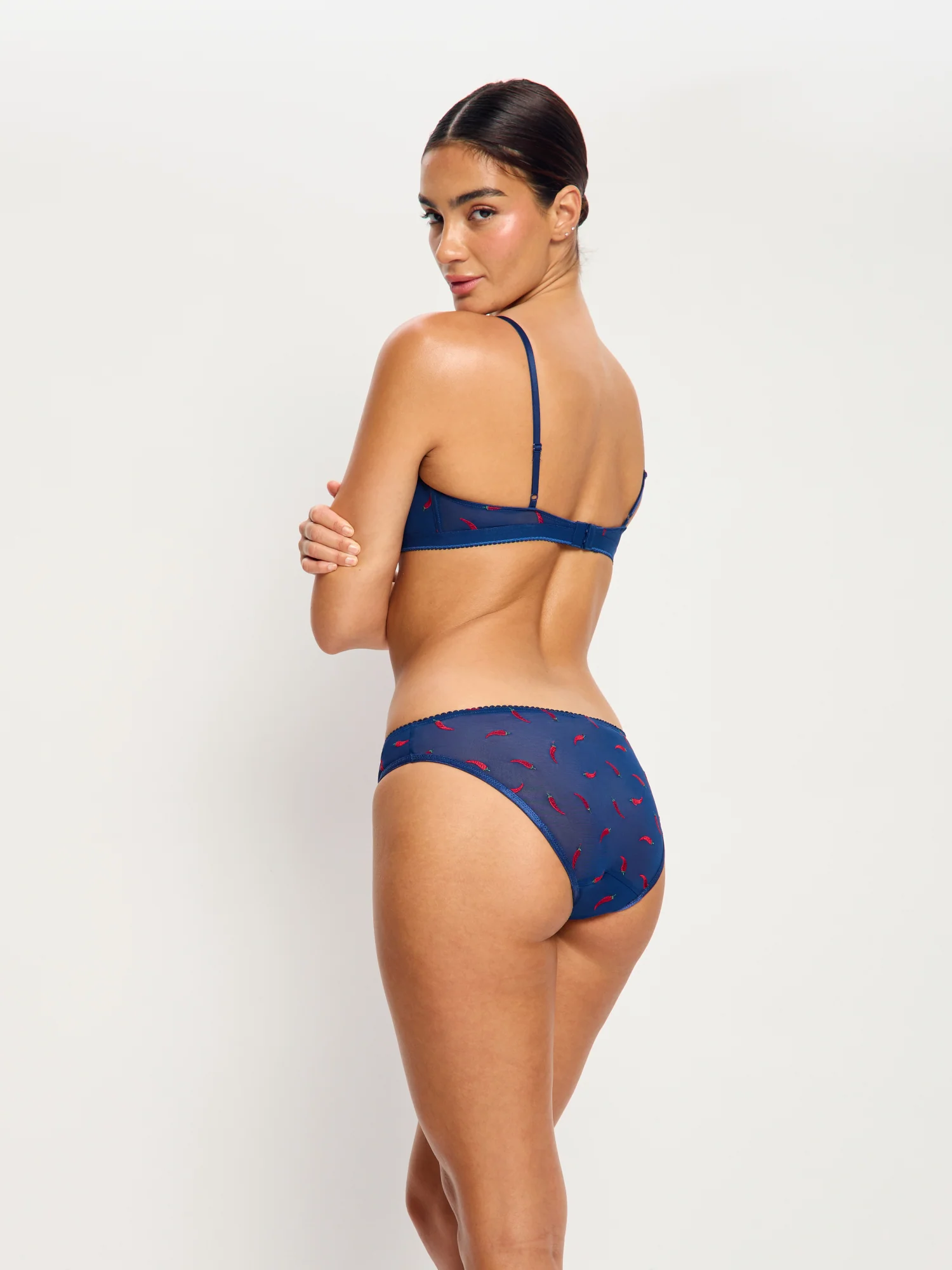 Intimates Spicy Day Cheeky Brief Light Navy Chilli - Image 2