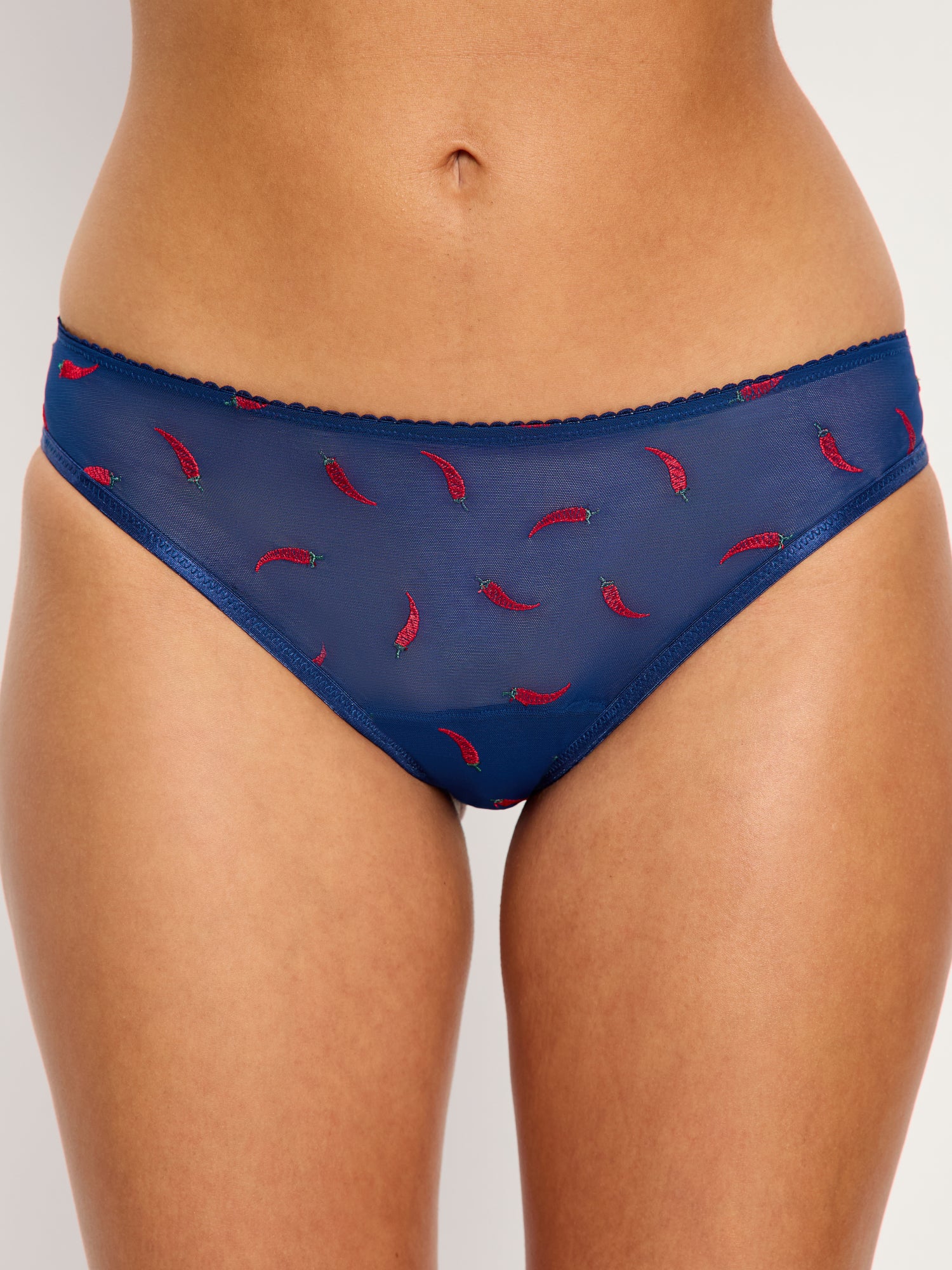 Intimates Spicy Day Cheeky Brief Light Navy Chilli - Image 6