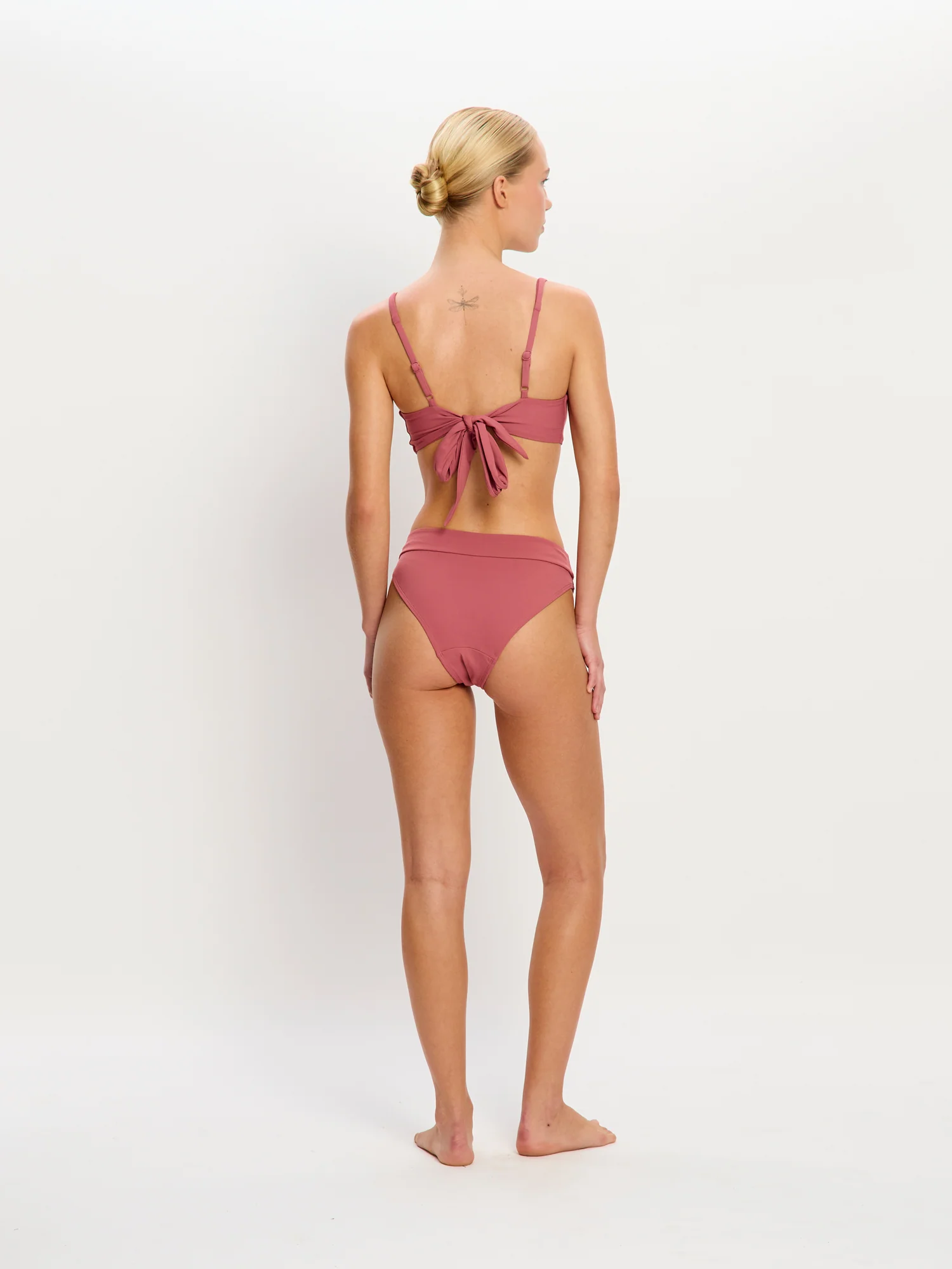 Molokai Swimwear Hi Waist Tie Bottom Super Mauve - Image 3