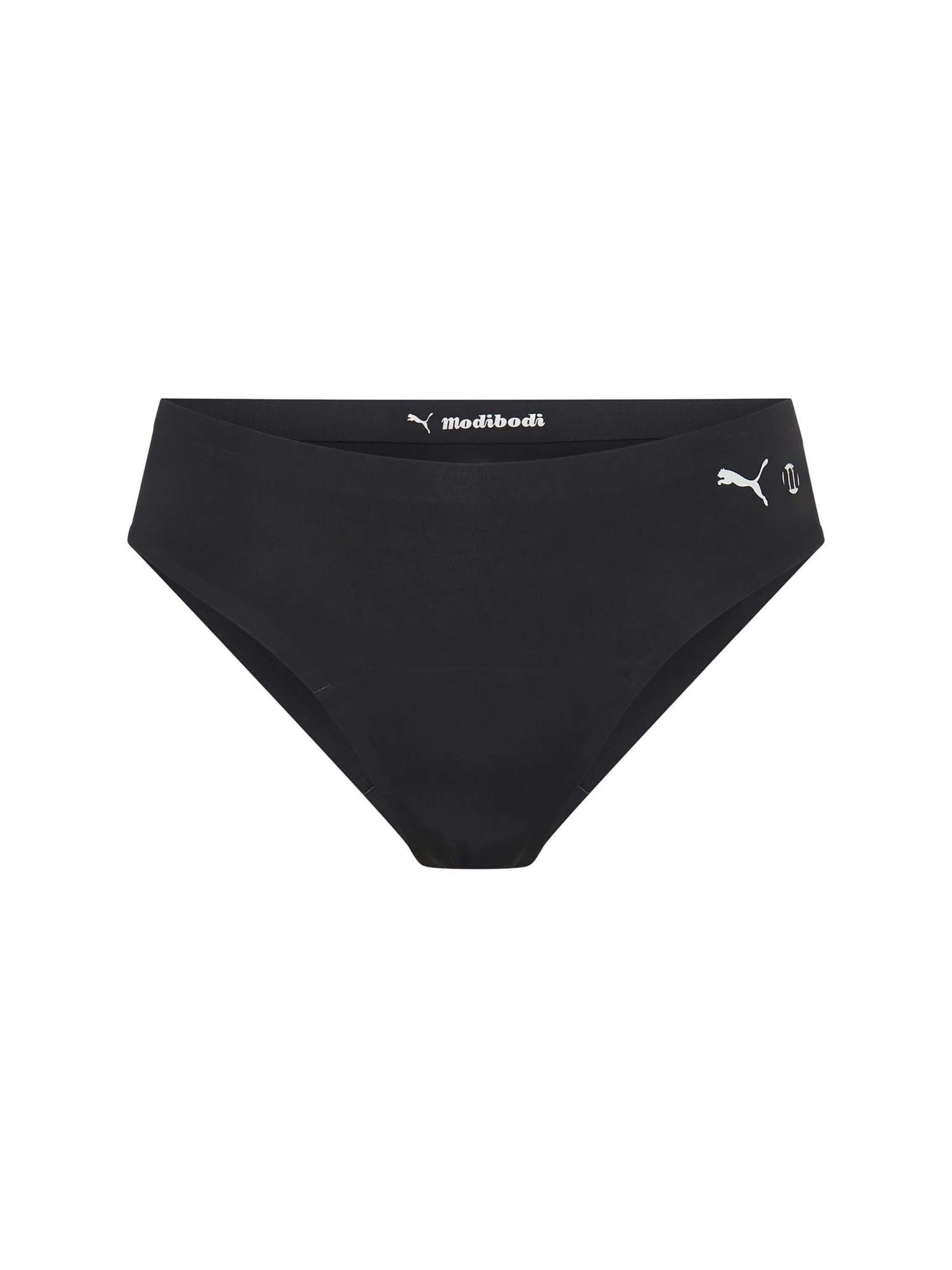Puma X Modibodi Seamfree Active Bikini Moderate Onyx Grey - Image 4