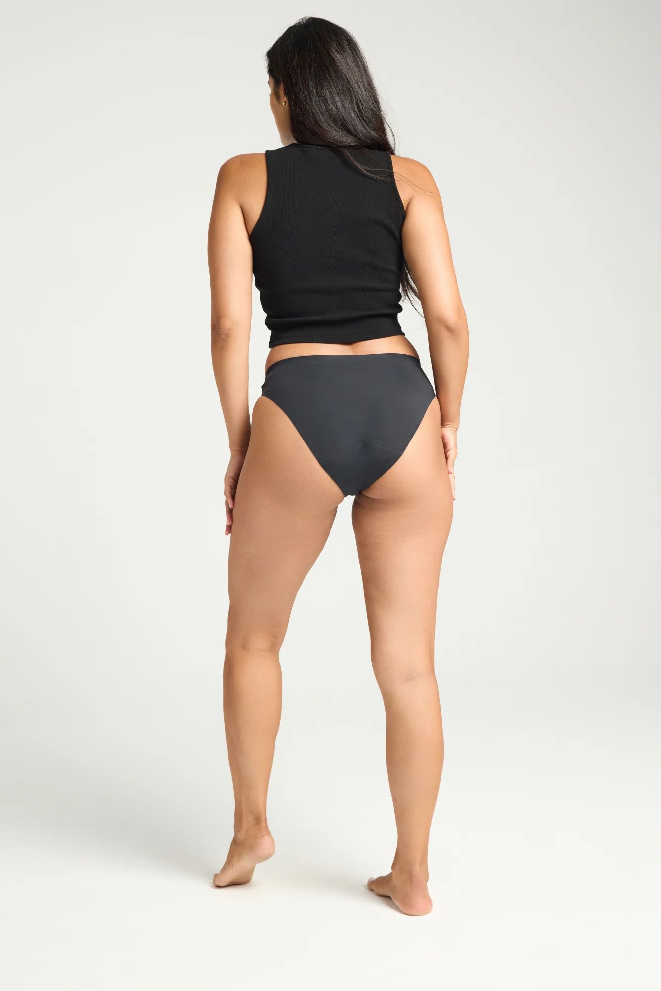 Puma X Modibodi Seamfree Active Bikini Moderate Onyx Grey - Image 5