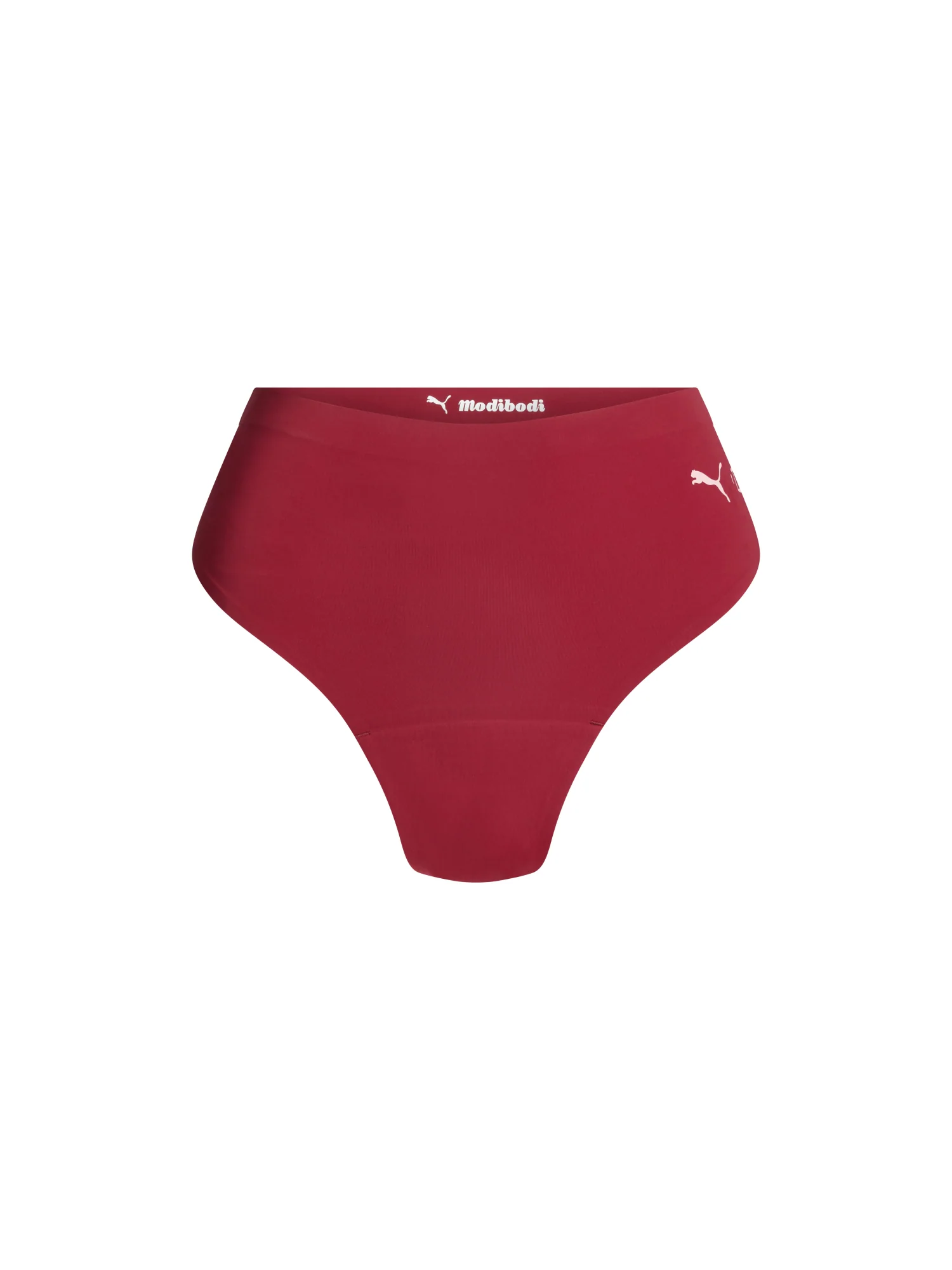 Puma X Modibodi Seamfree Active Hi Waist Cheeky Moderate Caramelised Red 3 Pack - Image 10