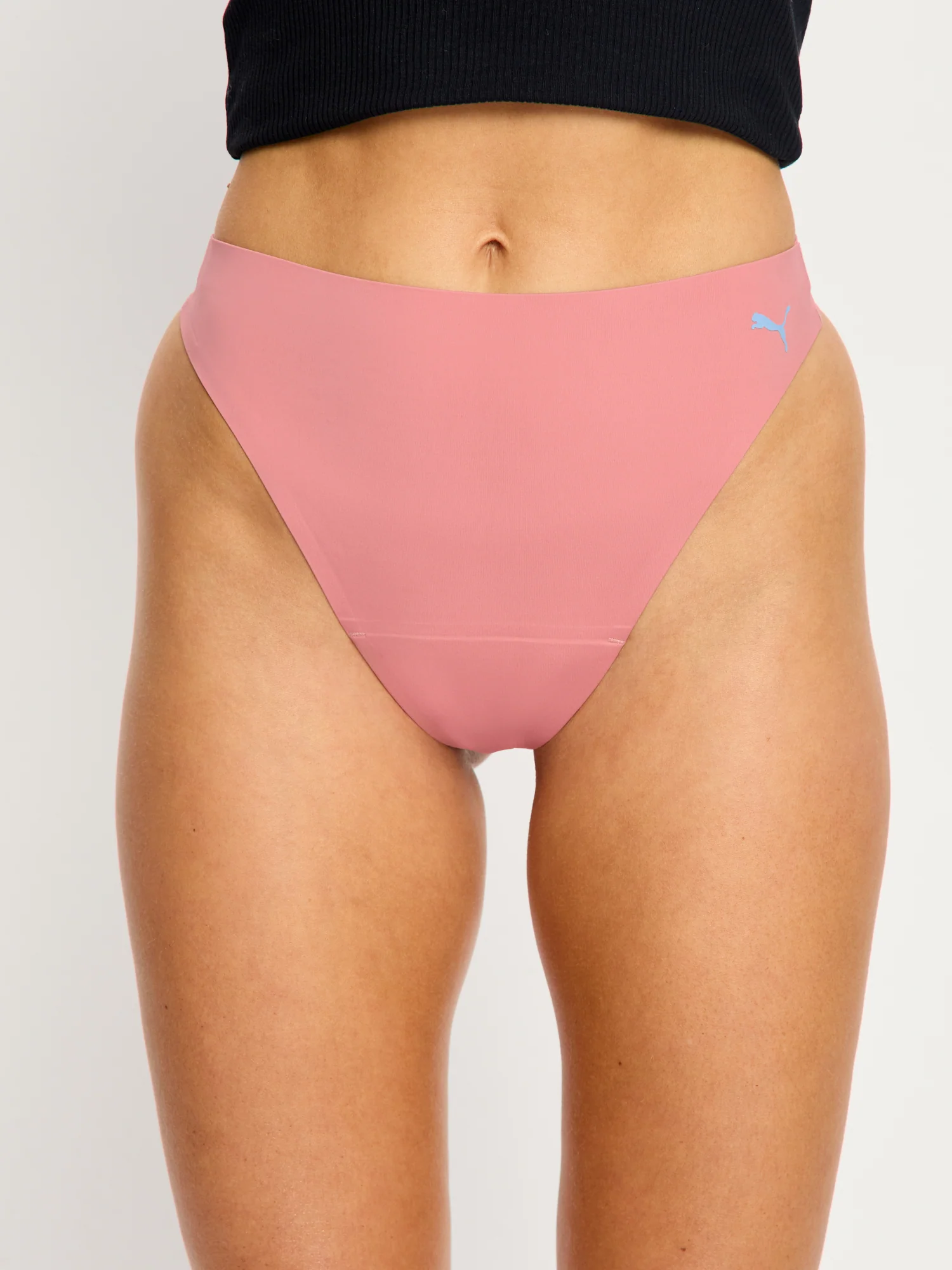 Puma X Modibodi Seamfree Active Hi Waist Thong Light Whisky Rose 3 Pack - Image 5