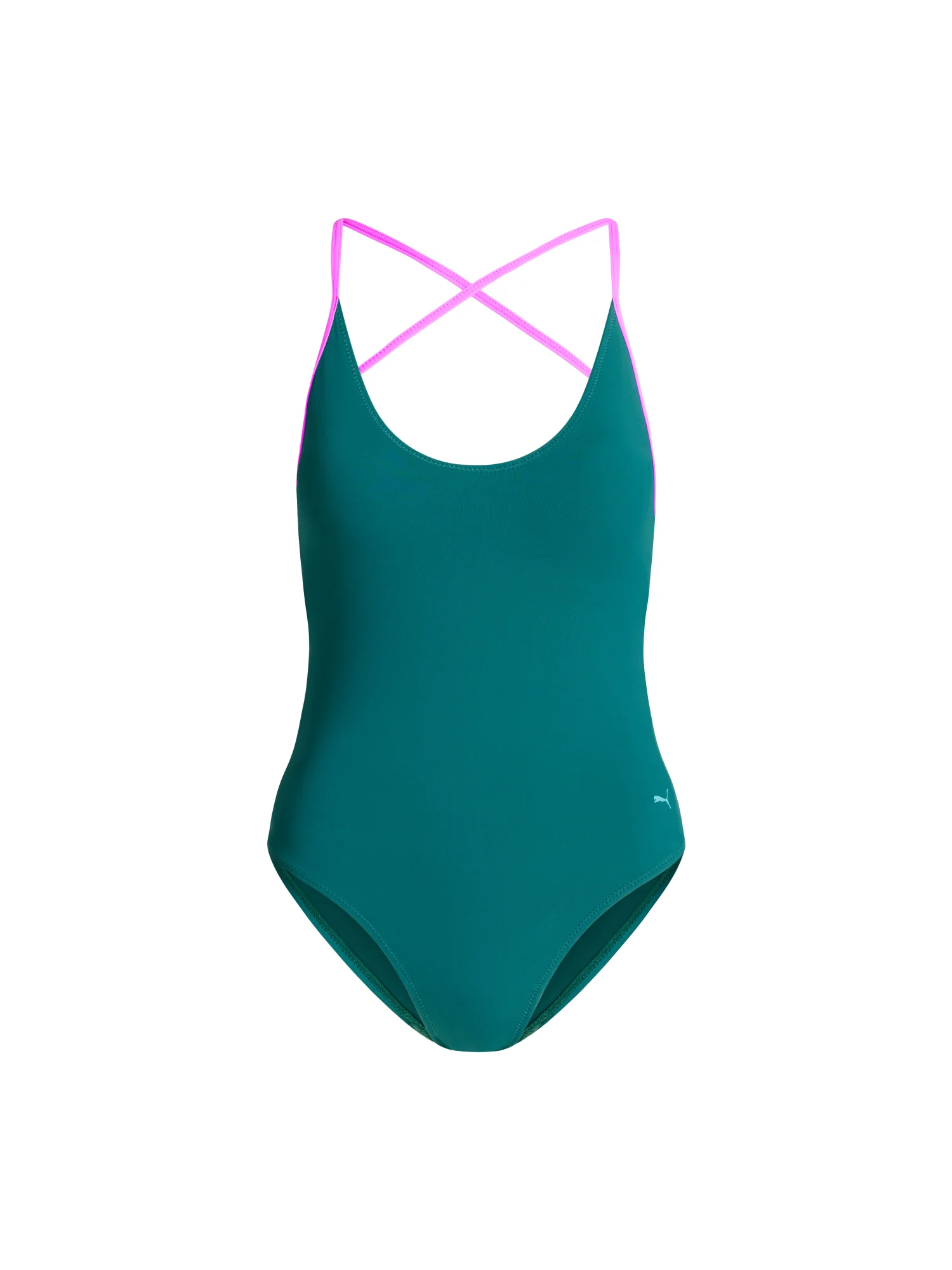 Puma X Modibodi Swimwear Deep Plunge One Piece Super Emerald Ice - Image 7