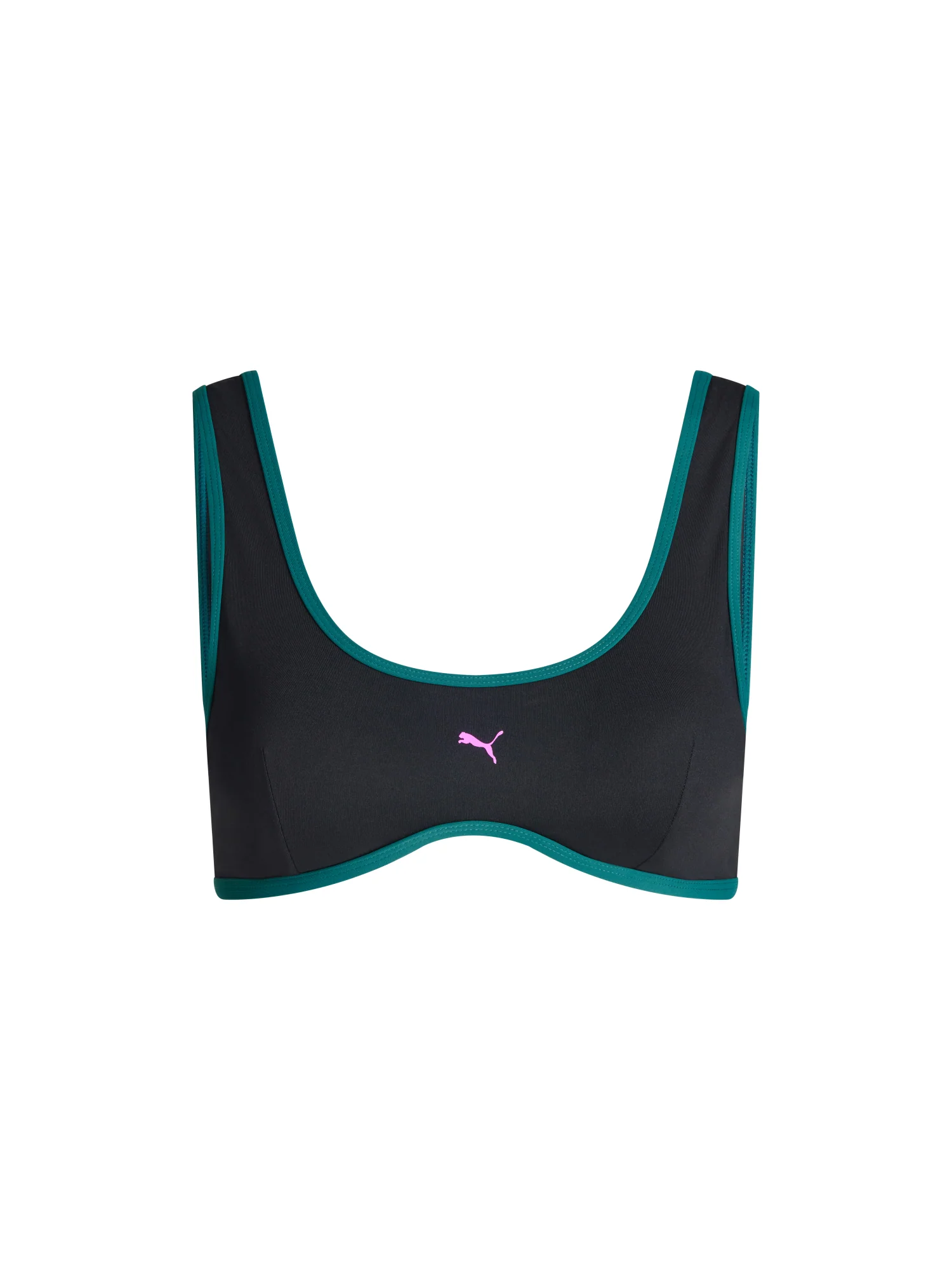 Puma X Modibodi Swimwear Scoop Bikini Top Black Orchid - Image 7