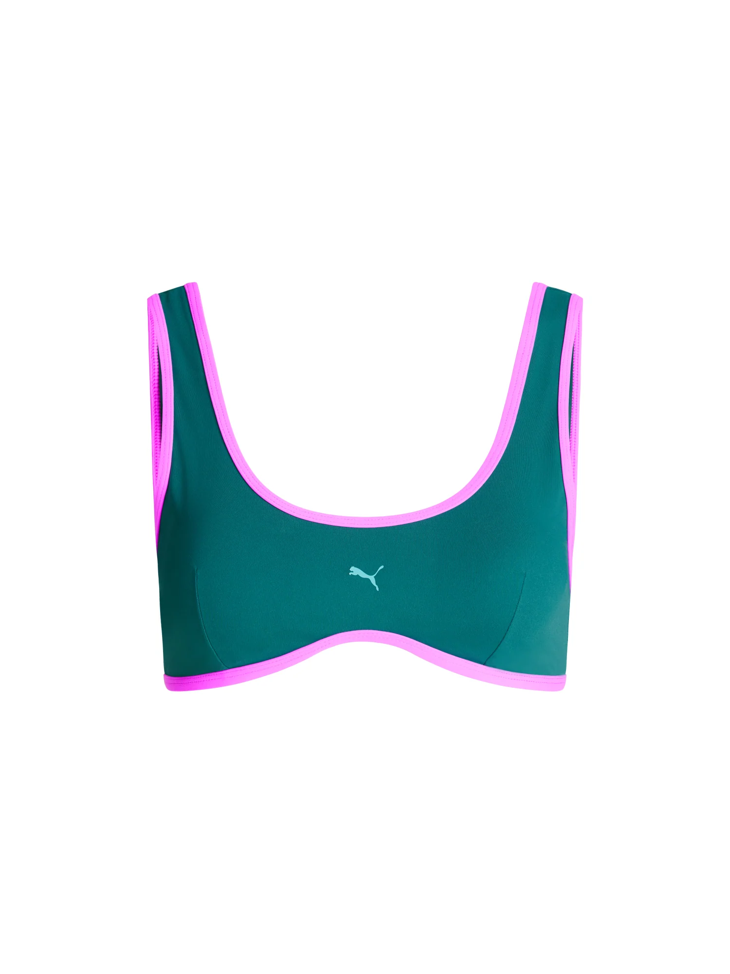 Puma X Modibodi Swimwear Scoop Bikini Top Emerald Ice - Image 7