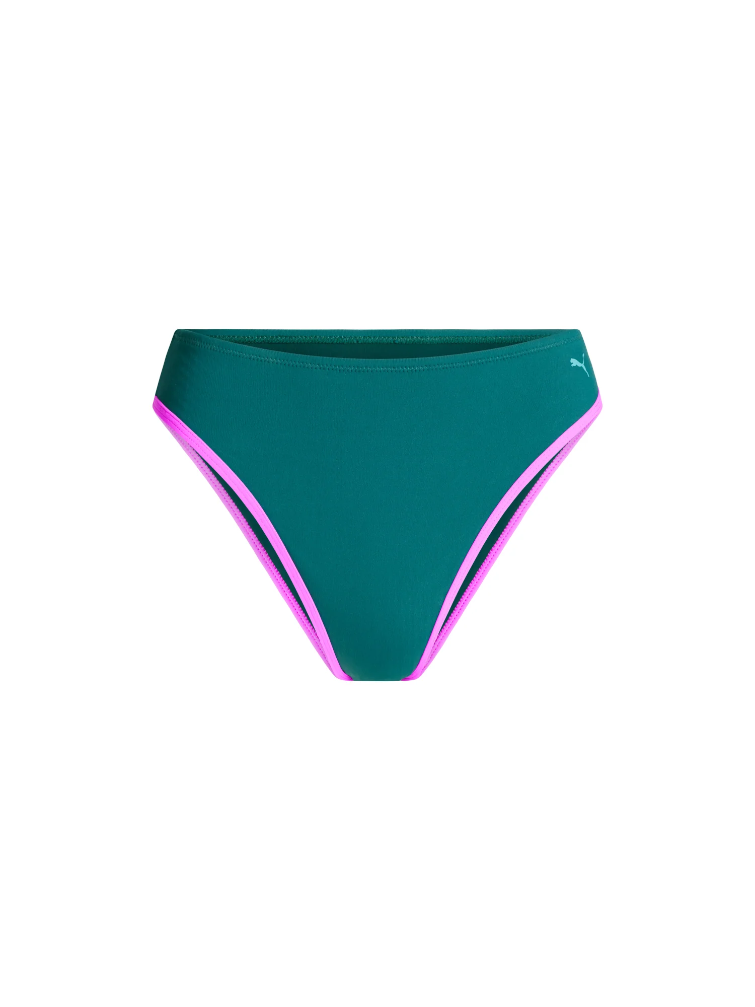 Puma X Modibodi Swimwear Scoop Bikini Top & Hi-Leg Cheeky Bottom Emerald Ice - Image 10