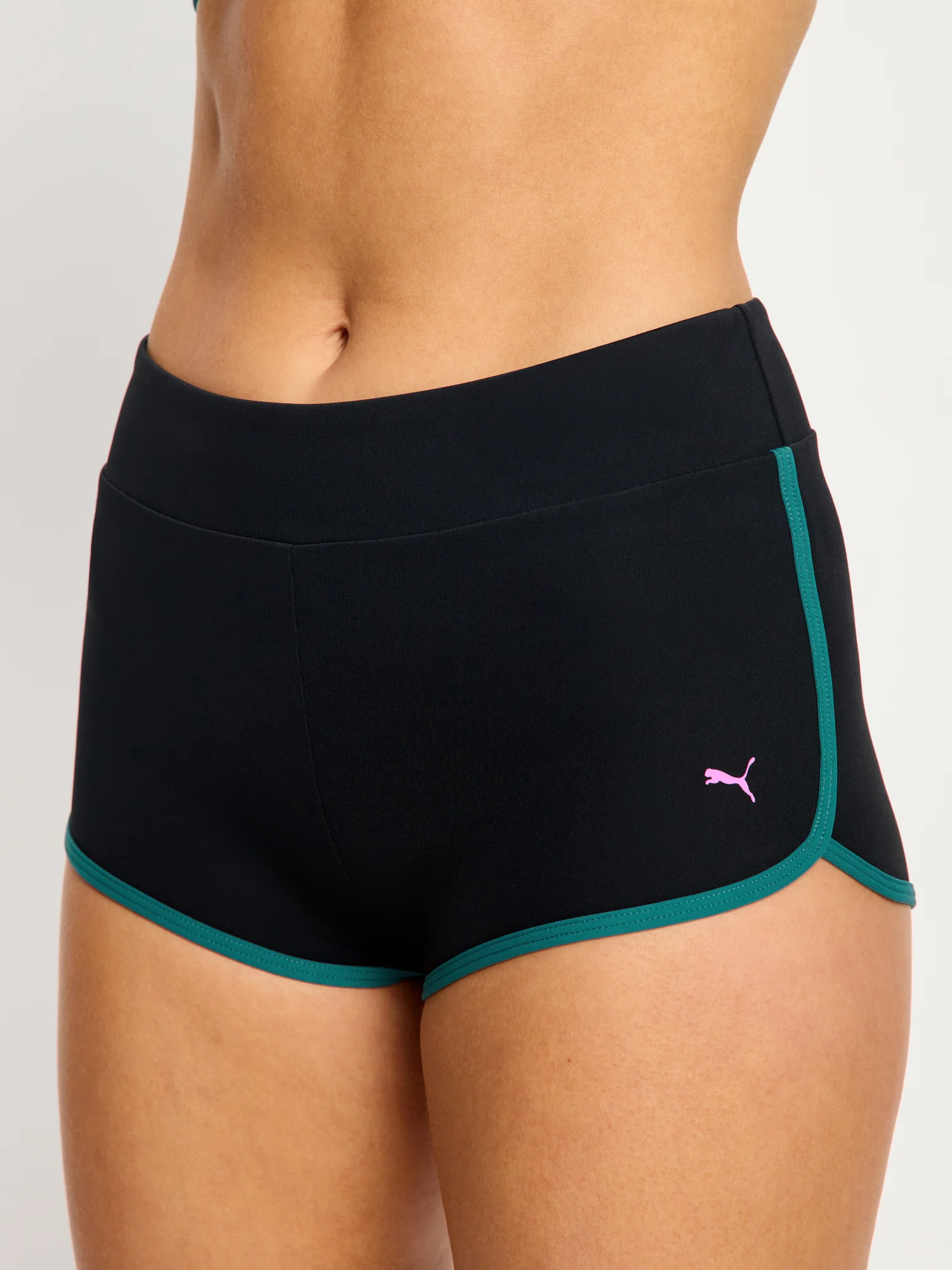 Puma X Modibodi Swimwear Scoop Bikini Top & Short Black Orchid - Image 8
