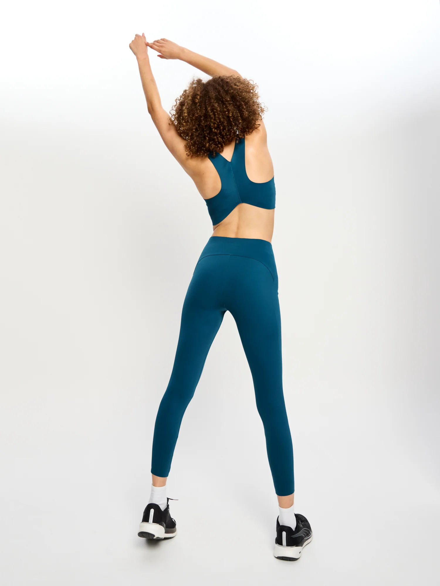 Sculpted Y Back Crop Teale Blue - Image 4