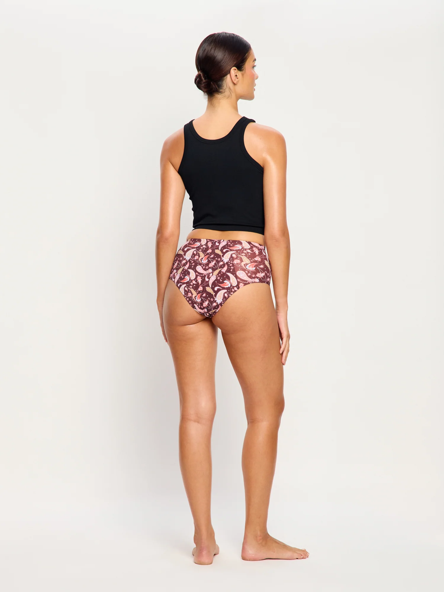 Seamfree Full Brief Super Opulent Paisley Red - Image 2