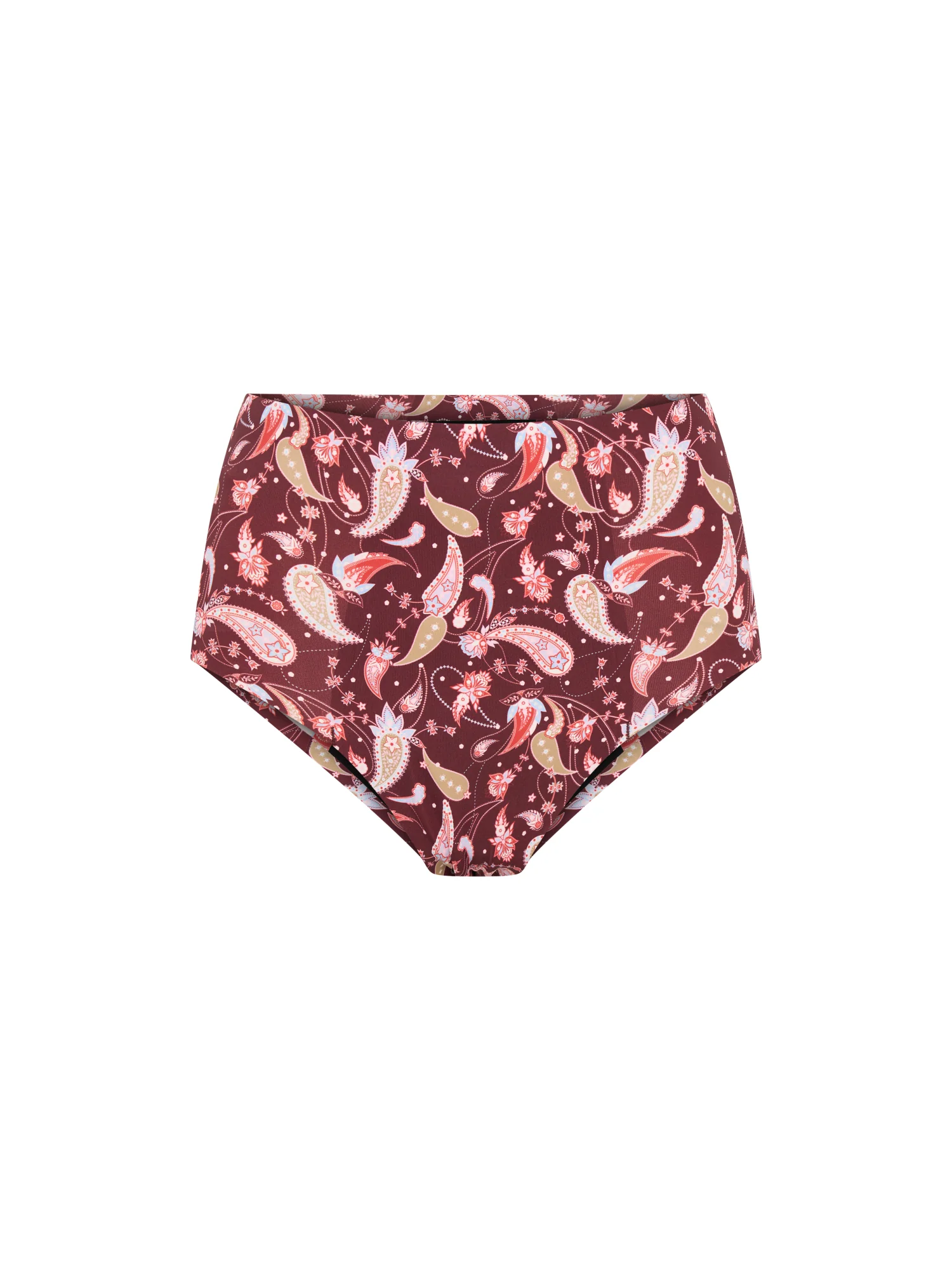 Seamfree Full Brief Super Opulent Paisley Red - Image 7