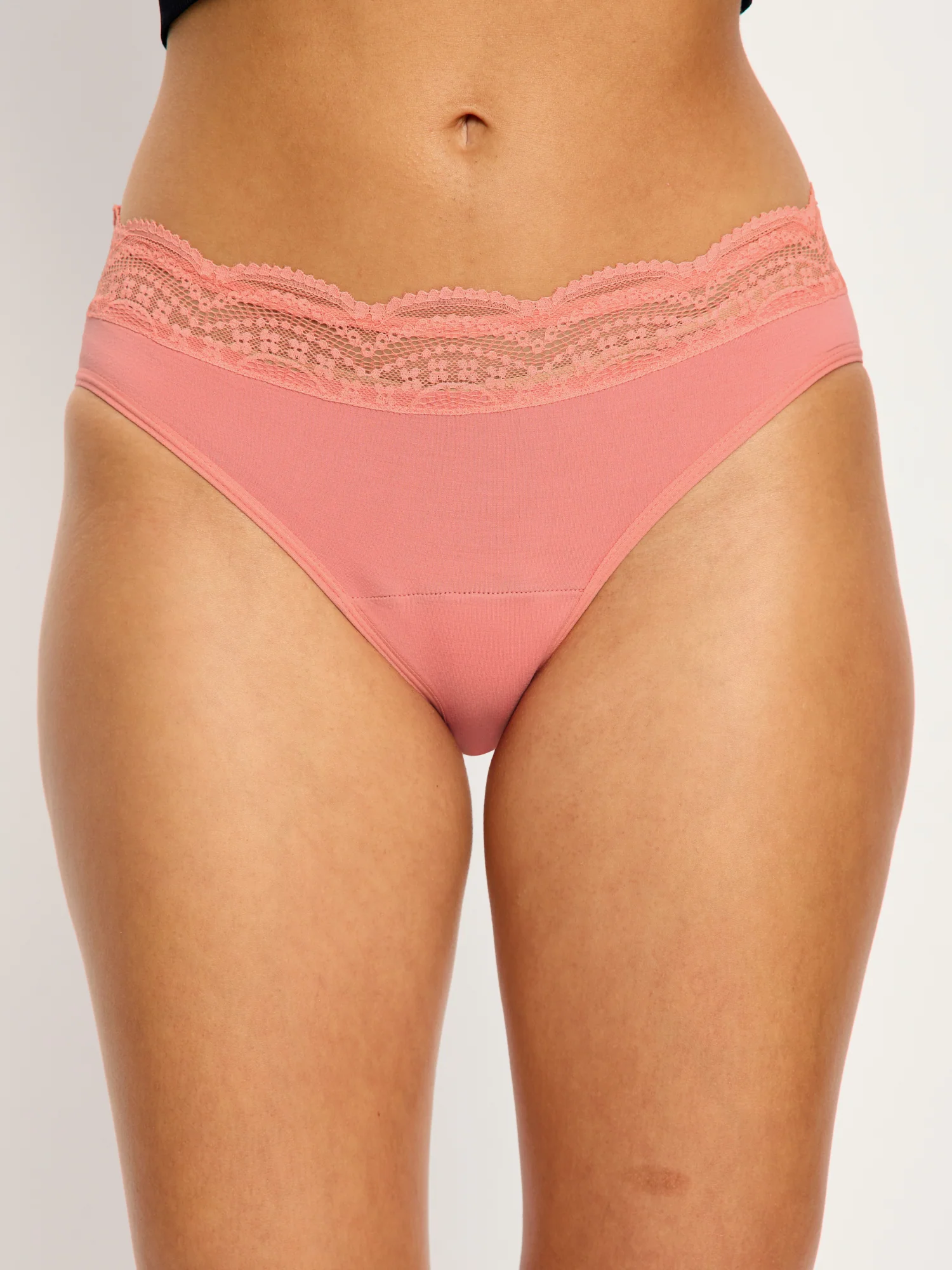 Sensual Hi Waist Bikini Light Dusky Coral - Image 6