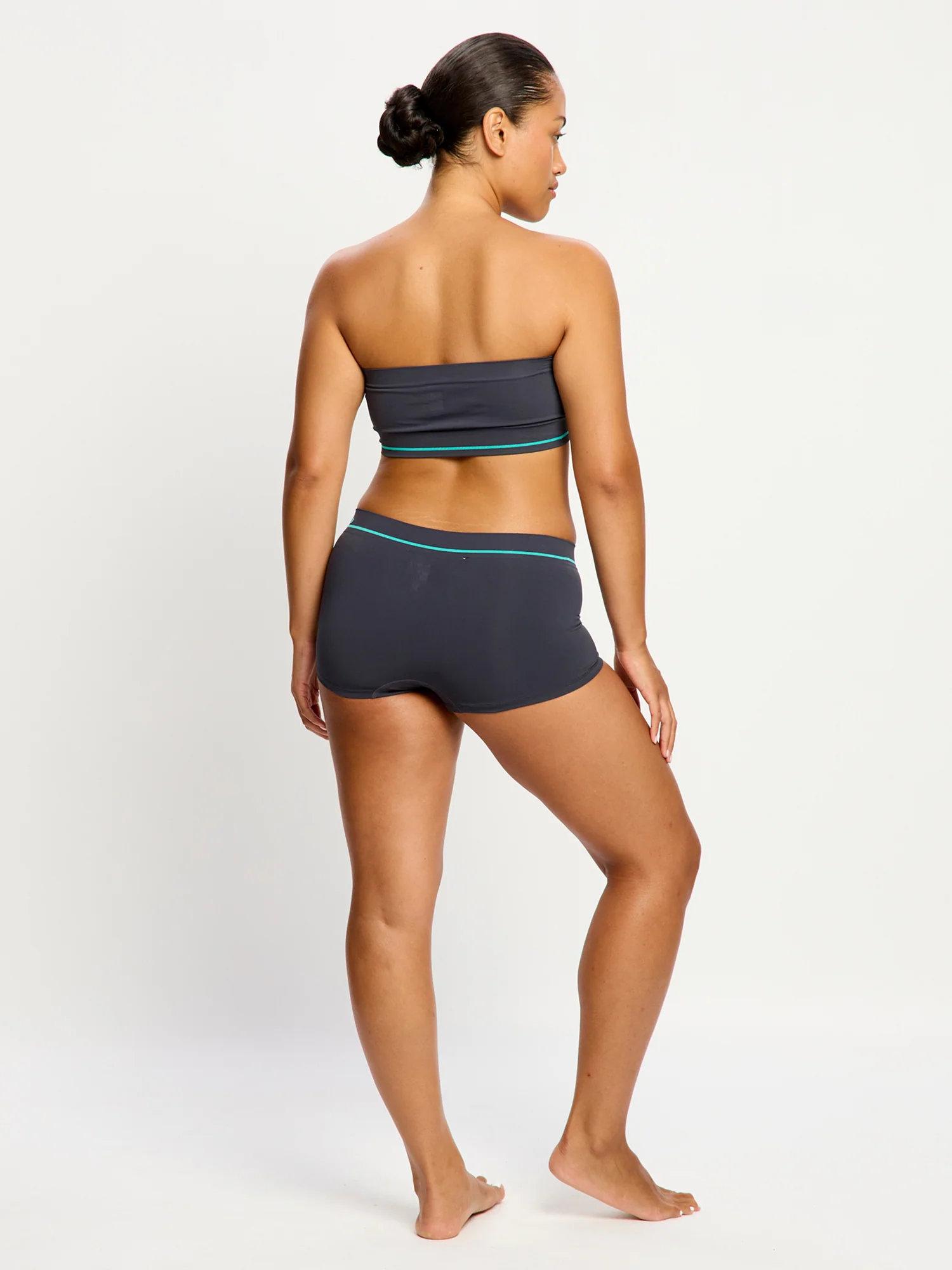 SmileyWorld® | Modibodi Seamless Boyshort Moisture Wicking Steel - Image 3