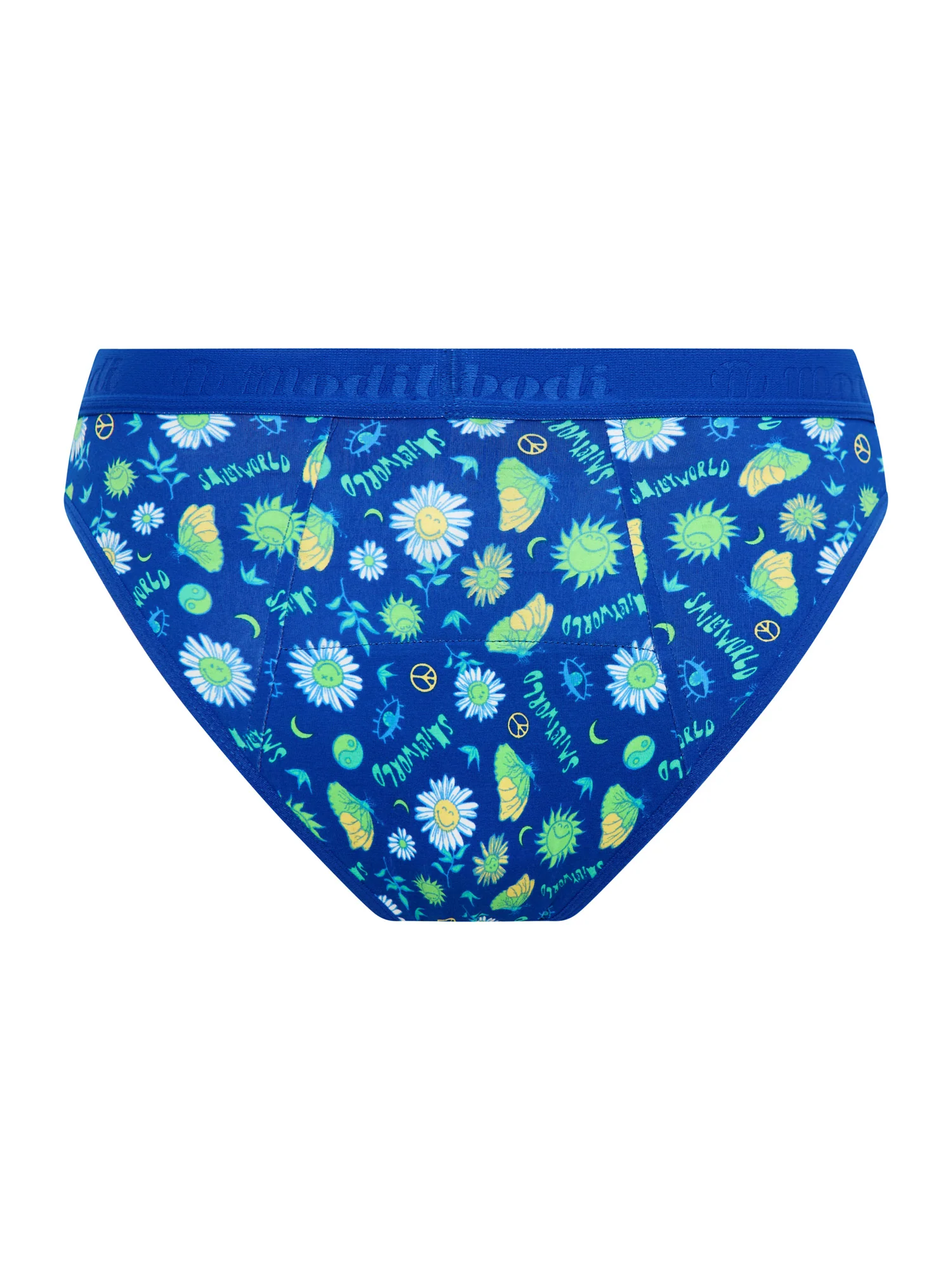 SmileyWorld® | Modibodi Teen Hipster Bikini Moderate Boho Botanical Blue - Image 6