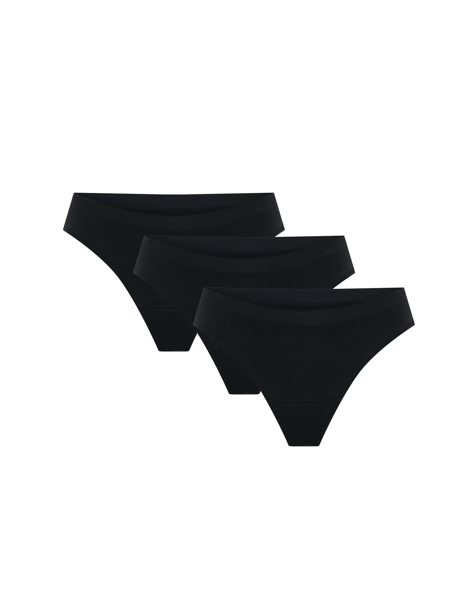 Soft Stretch Seamless Thong 3 Pack Light Black - Image 10