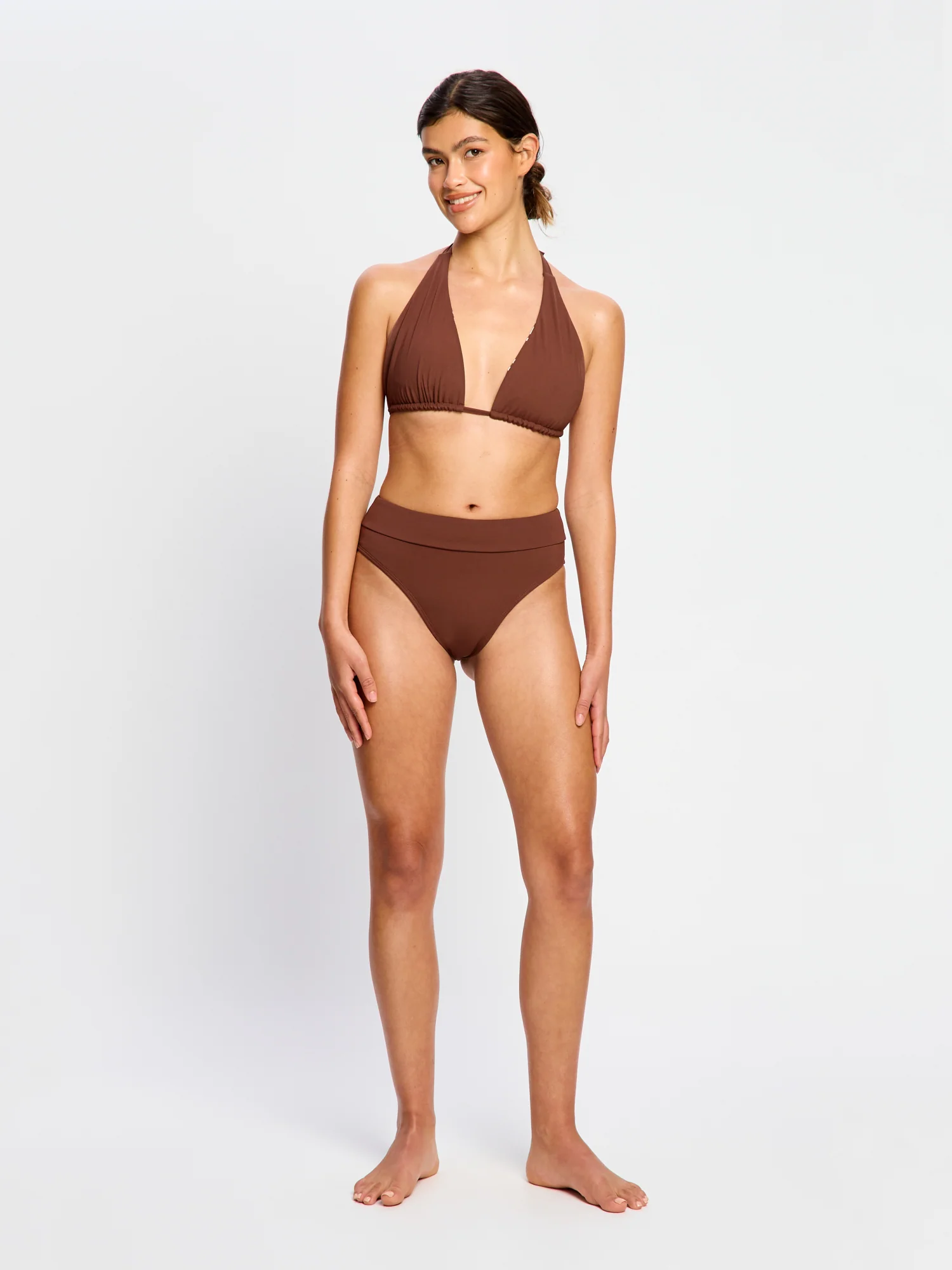 Swimwear Hi-Leg Bottom Light Chocolate - Image 2