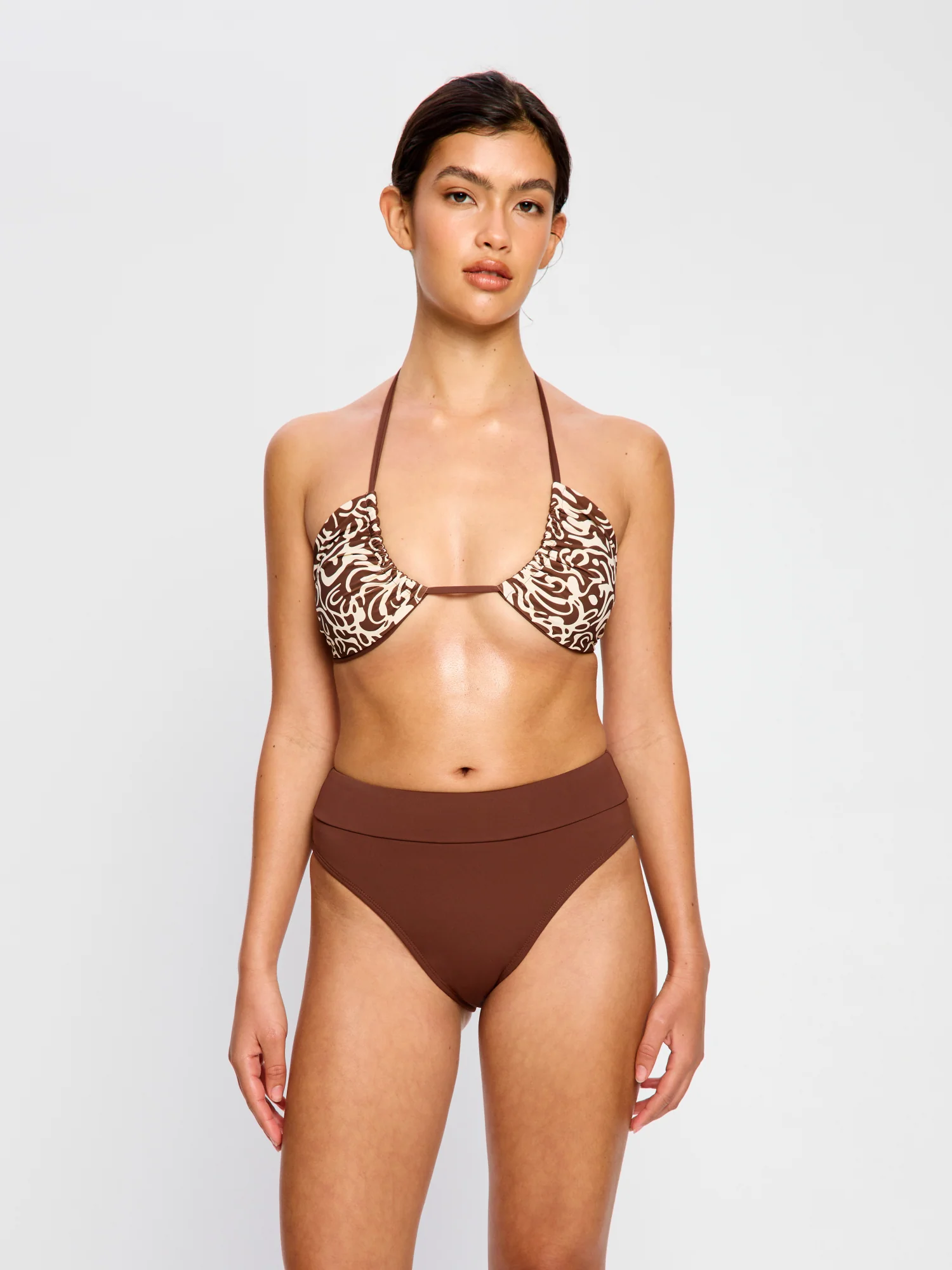 Swimwear Hi-Leg Bottom Light Chocolate - Image 6