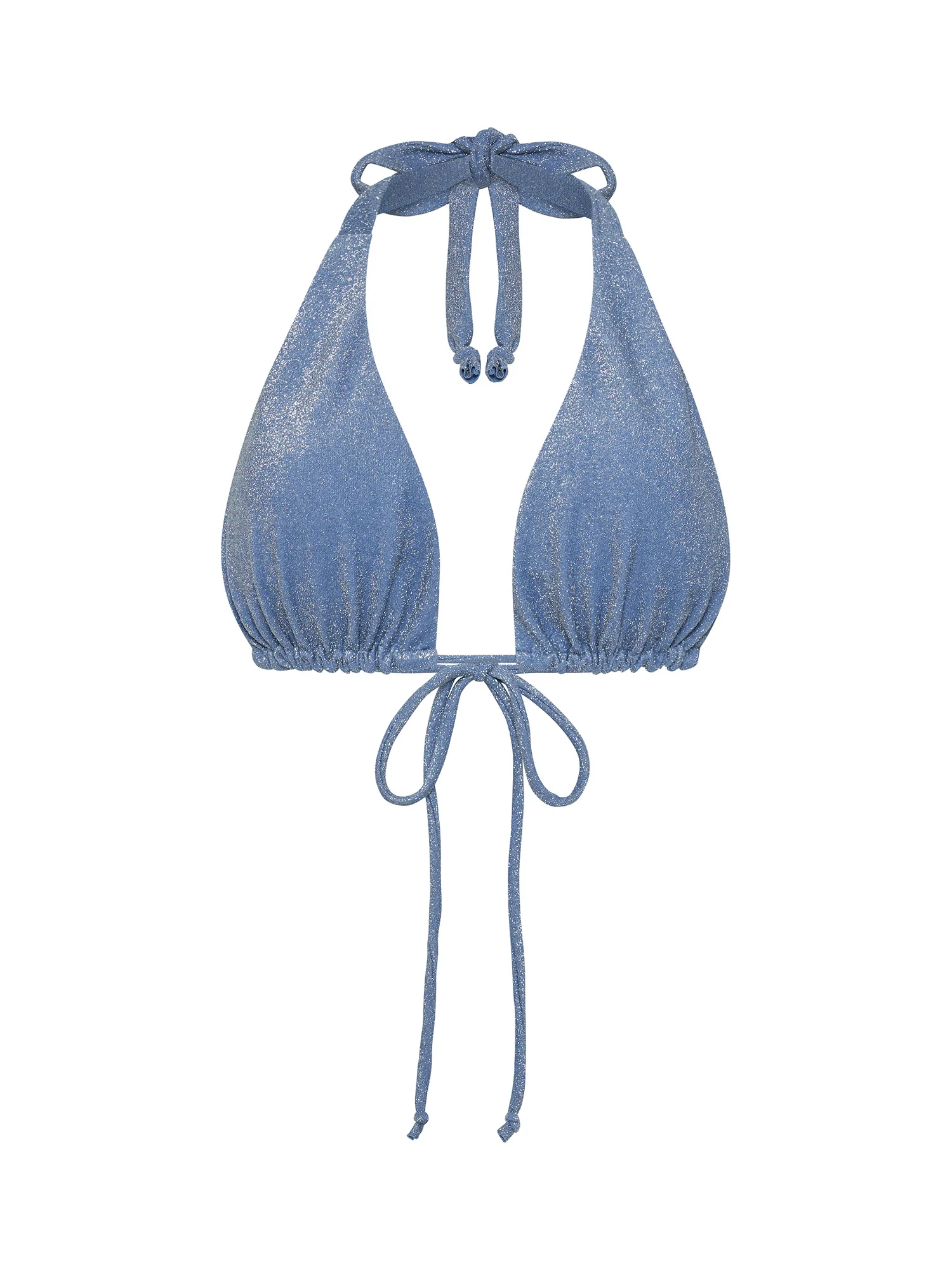 Swimwear Shimmer Multiway Bikini Top Mineral Blue - Image 7