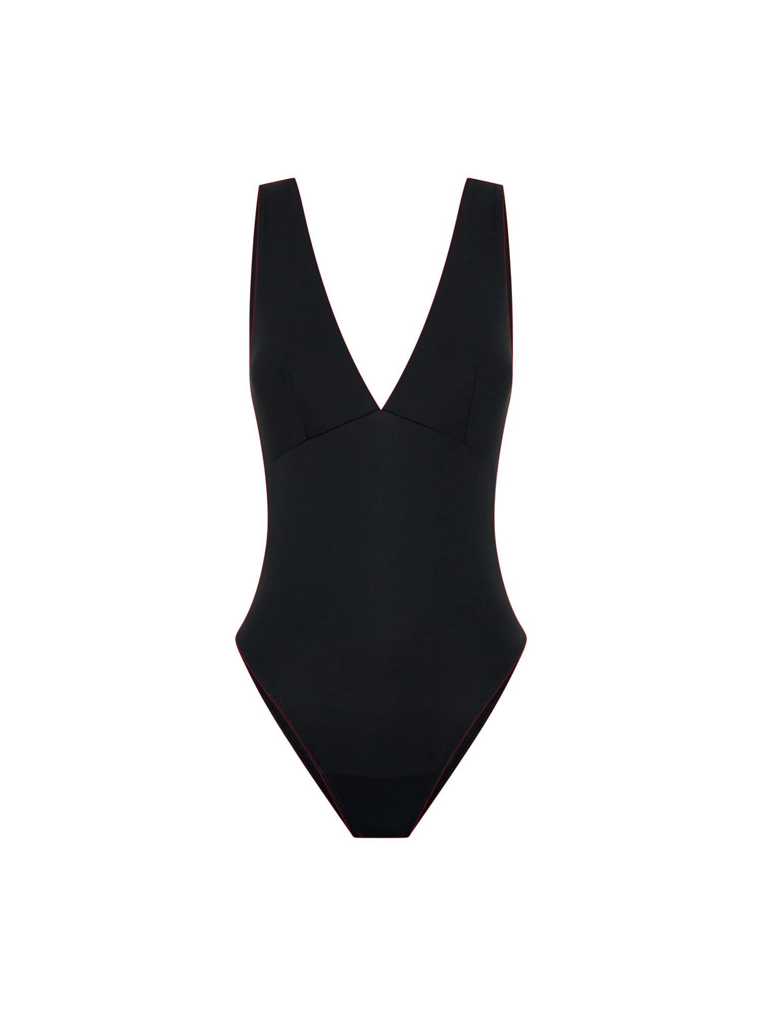 Swimwear V Plunge One Piece Super Black - Image 6