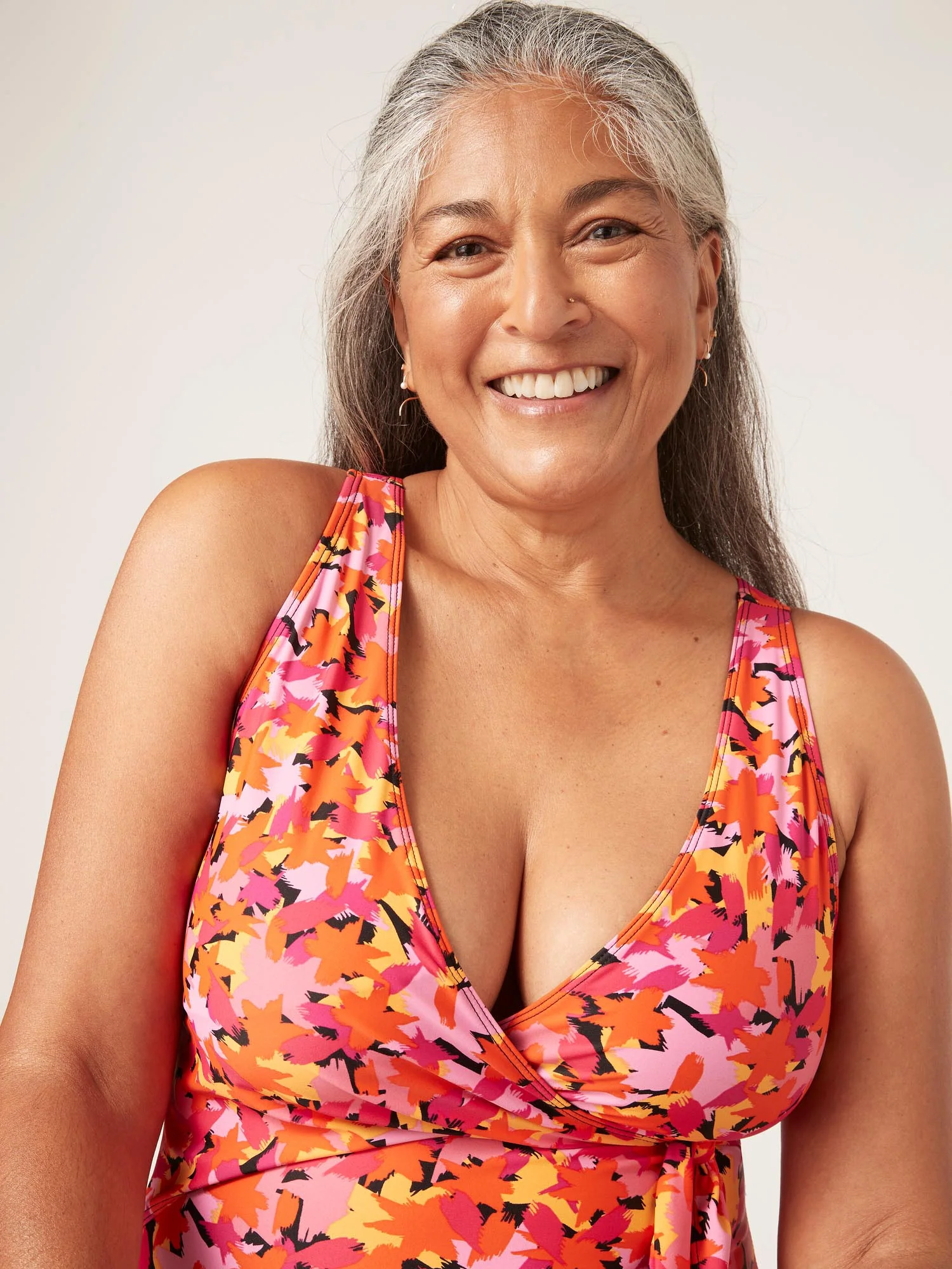 Swimwear Wrap One Piece Light Bloom Multi - Image 6