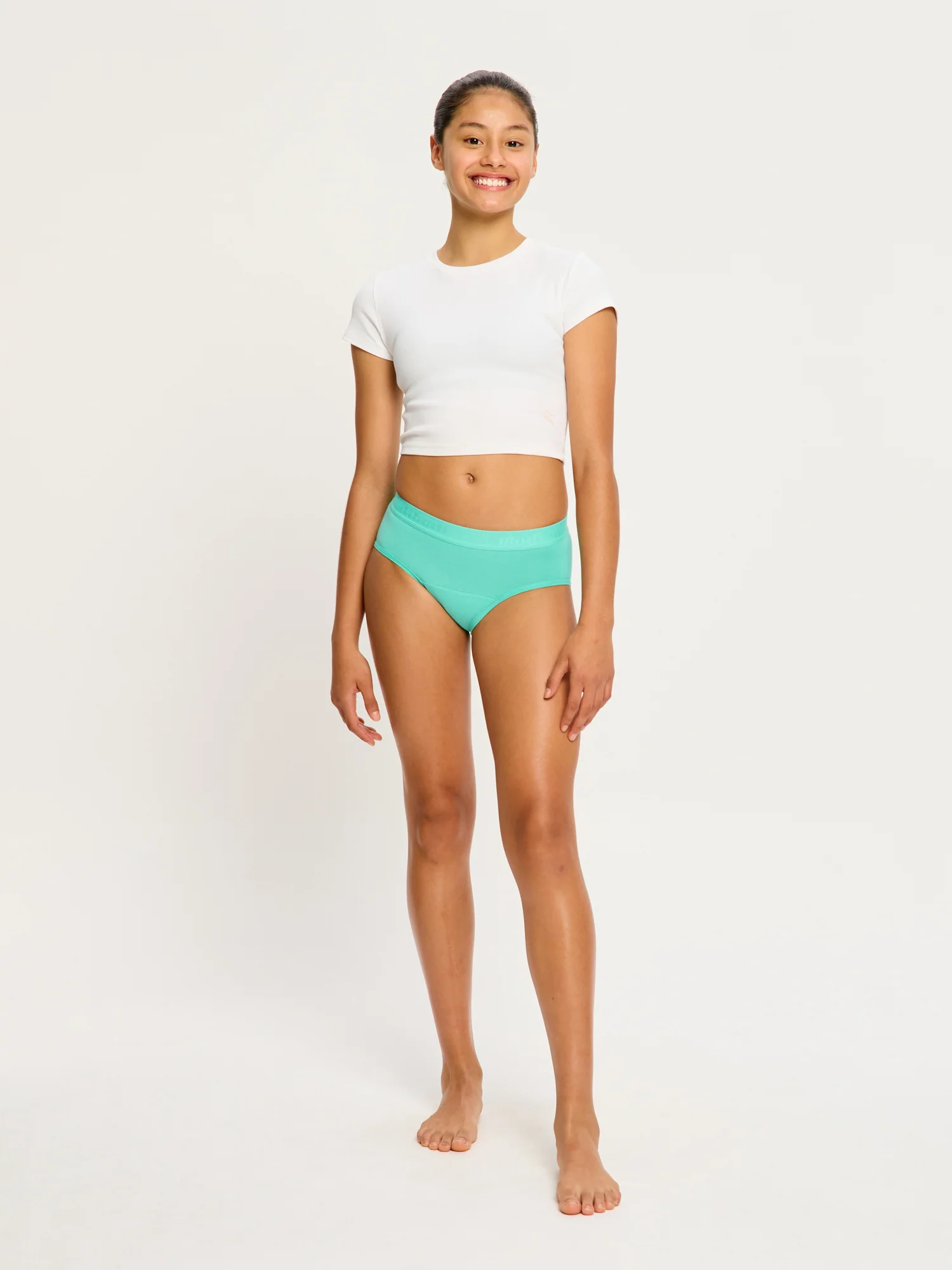 Teen Hipster Boyleg 3 Pack Moderate Jellybean Pink/Bubble Blue/Melon Green - Image 4