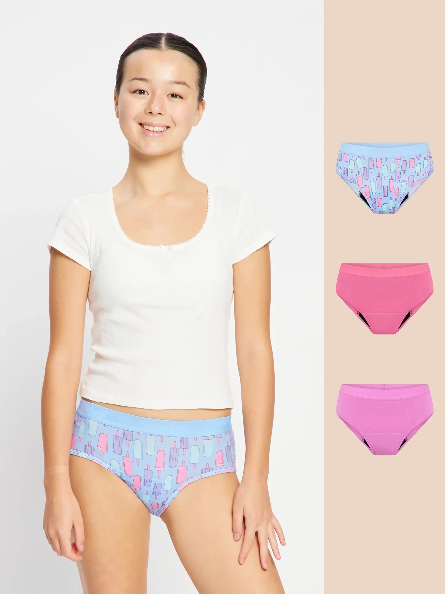 Teen Hipster Boyleg 3 Pack Moderate Sweet Sorbet Multi - Image 22