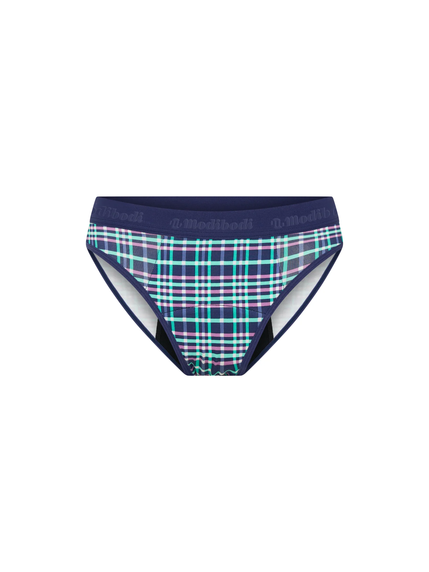 Teen Hipster Boyleg & Bikini Midnight Purple Check 2 Pack - Image 14