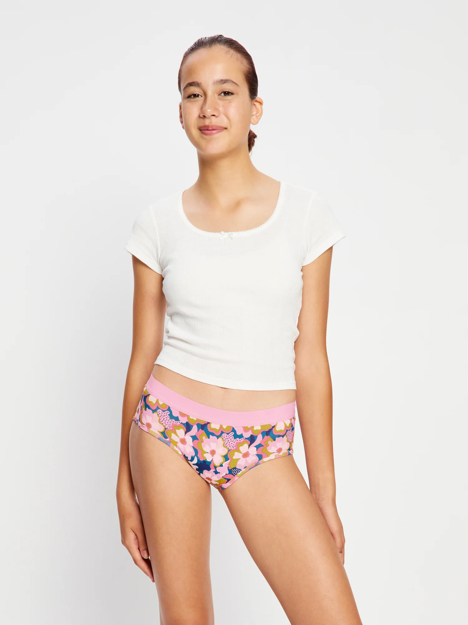 Teen Hipster Boyleg & Boyshort Twilight Jungle Pink 2 Pack - Image 10