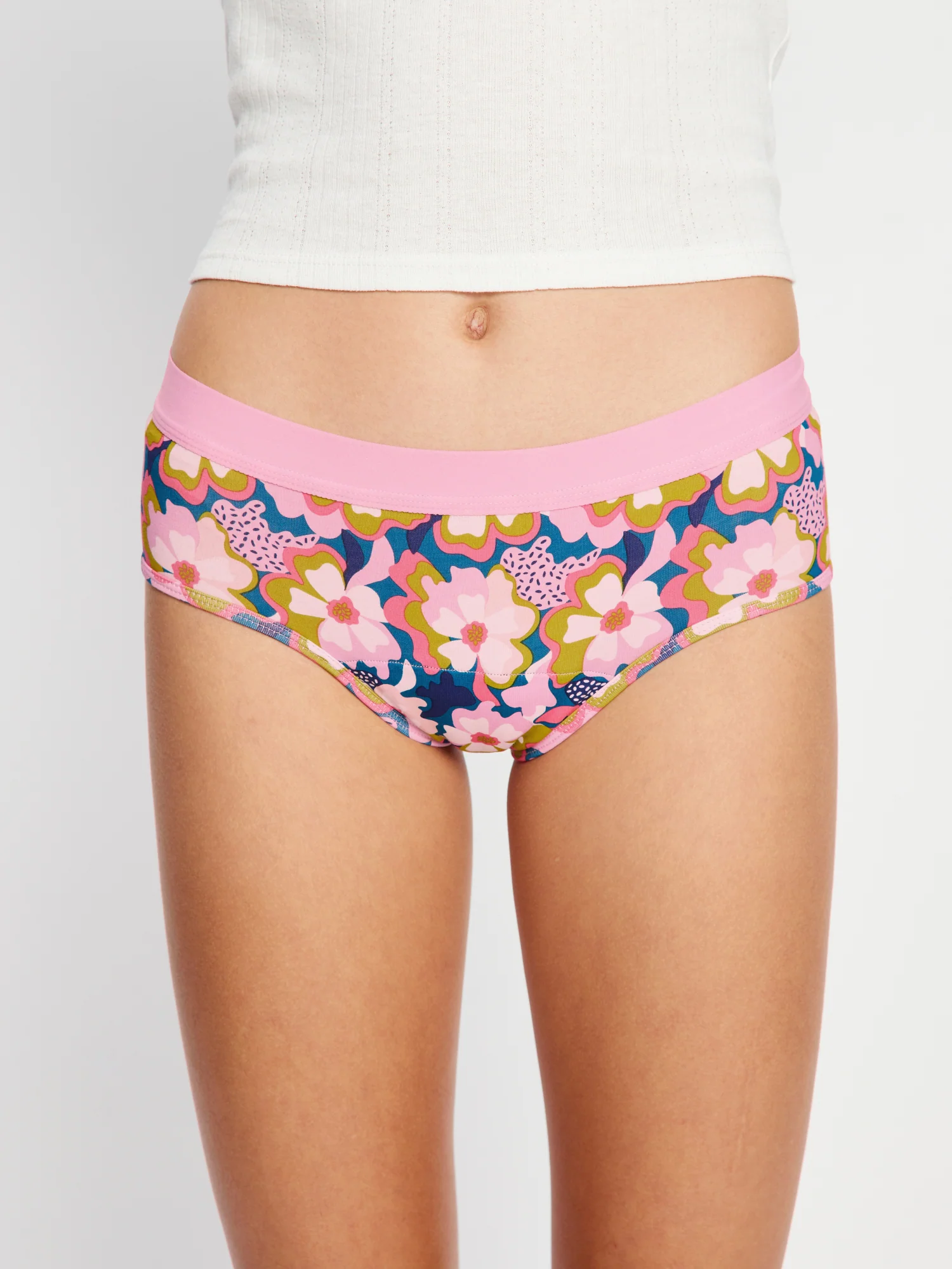 Teen Hipster Boyleg & Boyshort Twilight Jungle Pink 2 Pack - Image 11