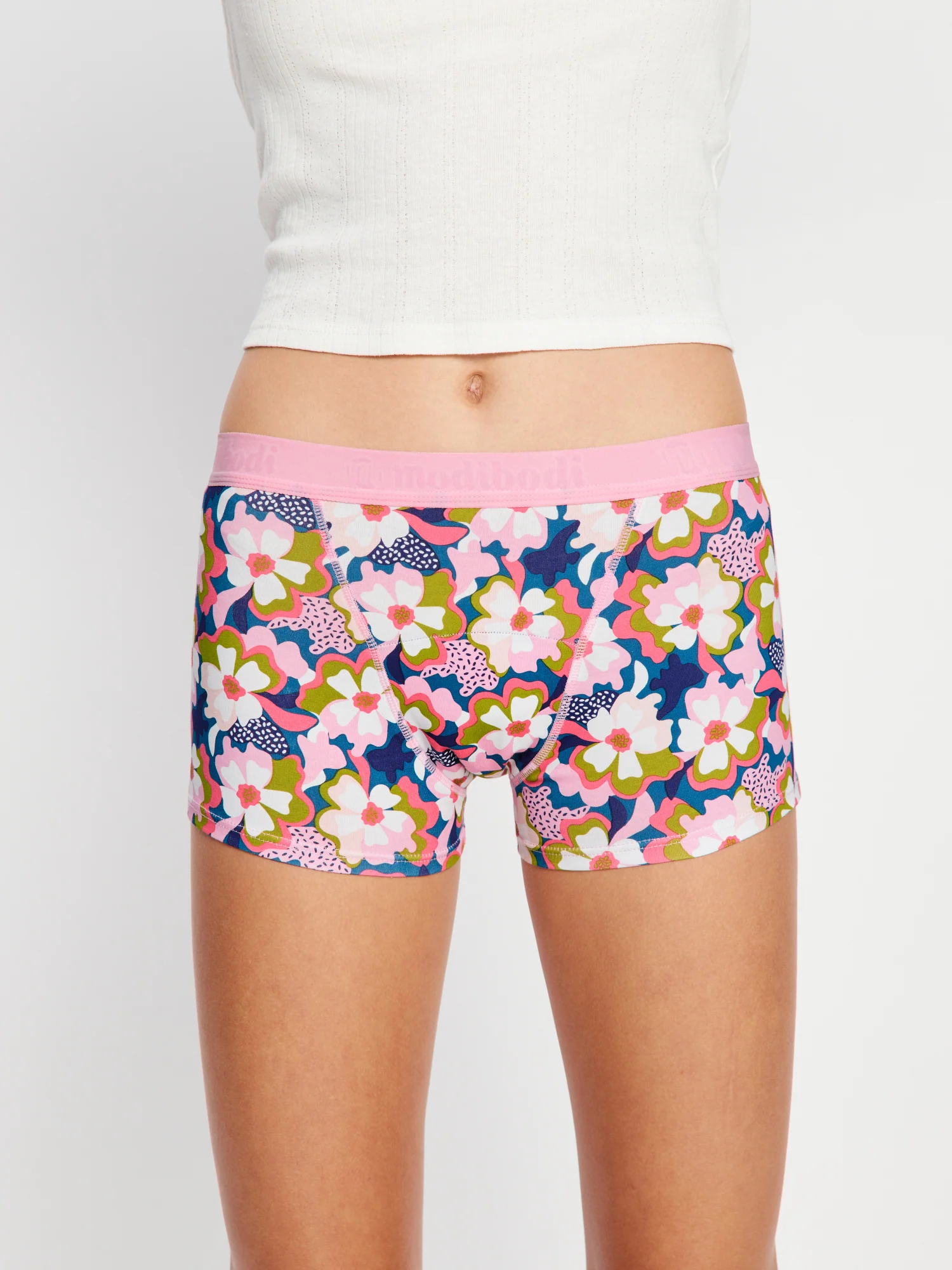 Teen Hipster Boyleg & Boyshort Twilight Jungle Pink 2 Pack - Image 13