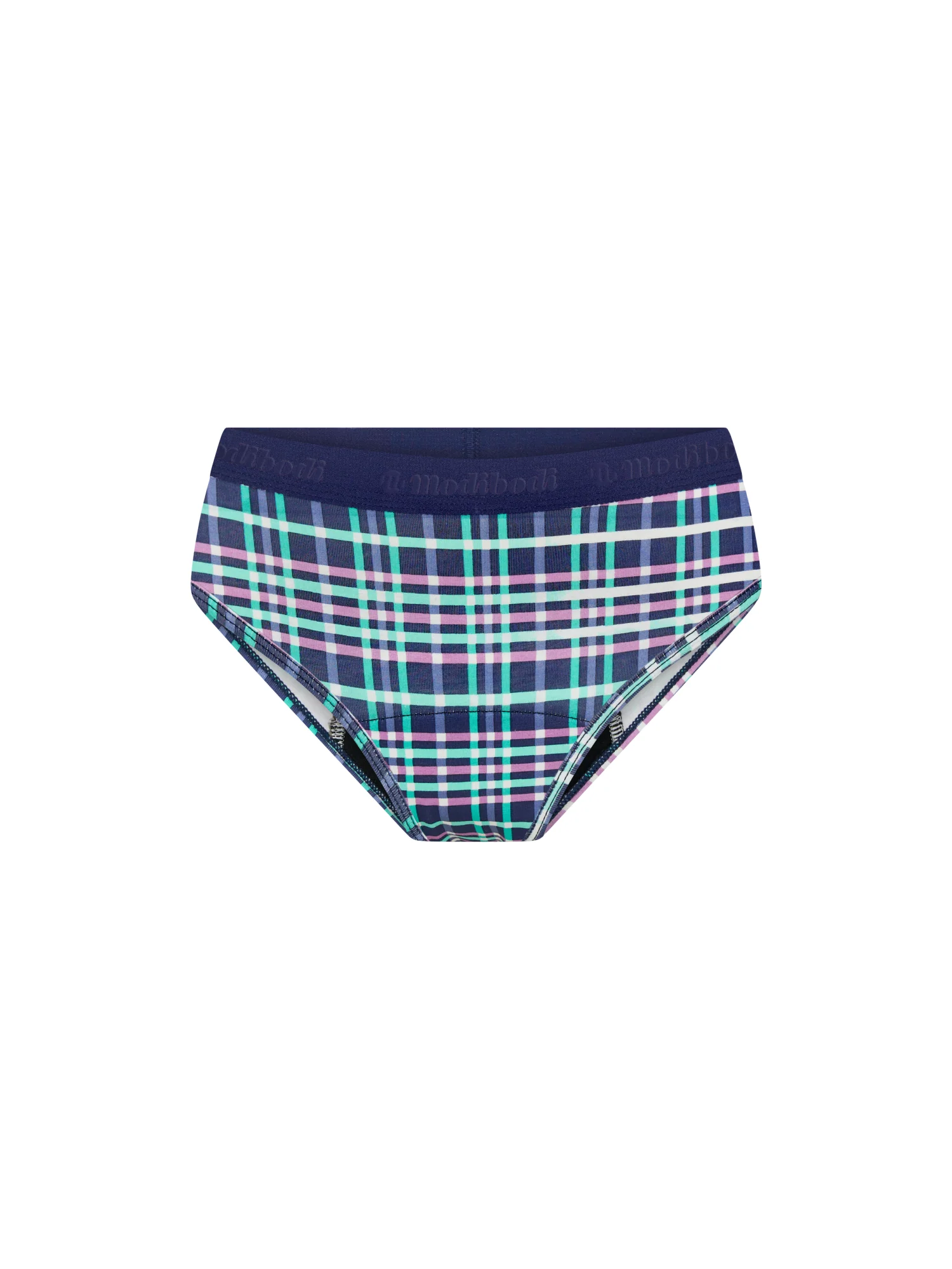 Teen Hipster Boyleg Moderate Midnight Purple Check - Image 7
