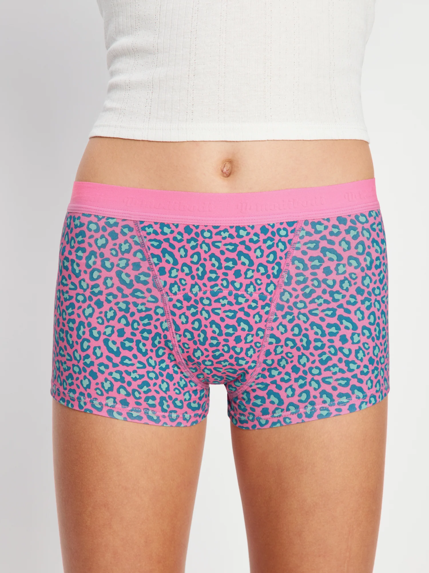Teen Hipster Boyshort & Bikini Mystic Leopard Pink 2 Pack - Image 7