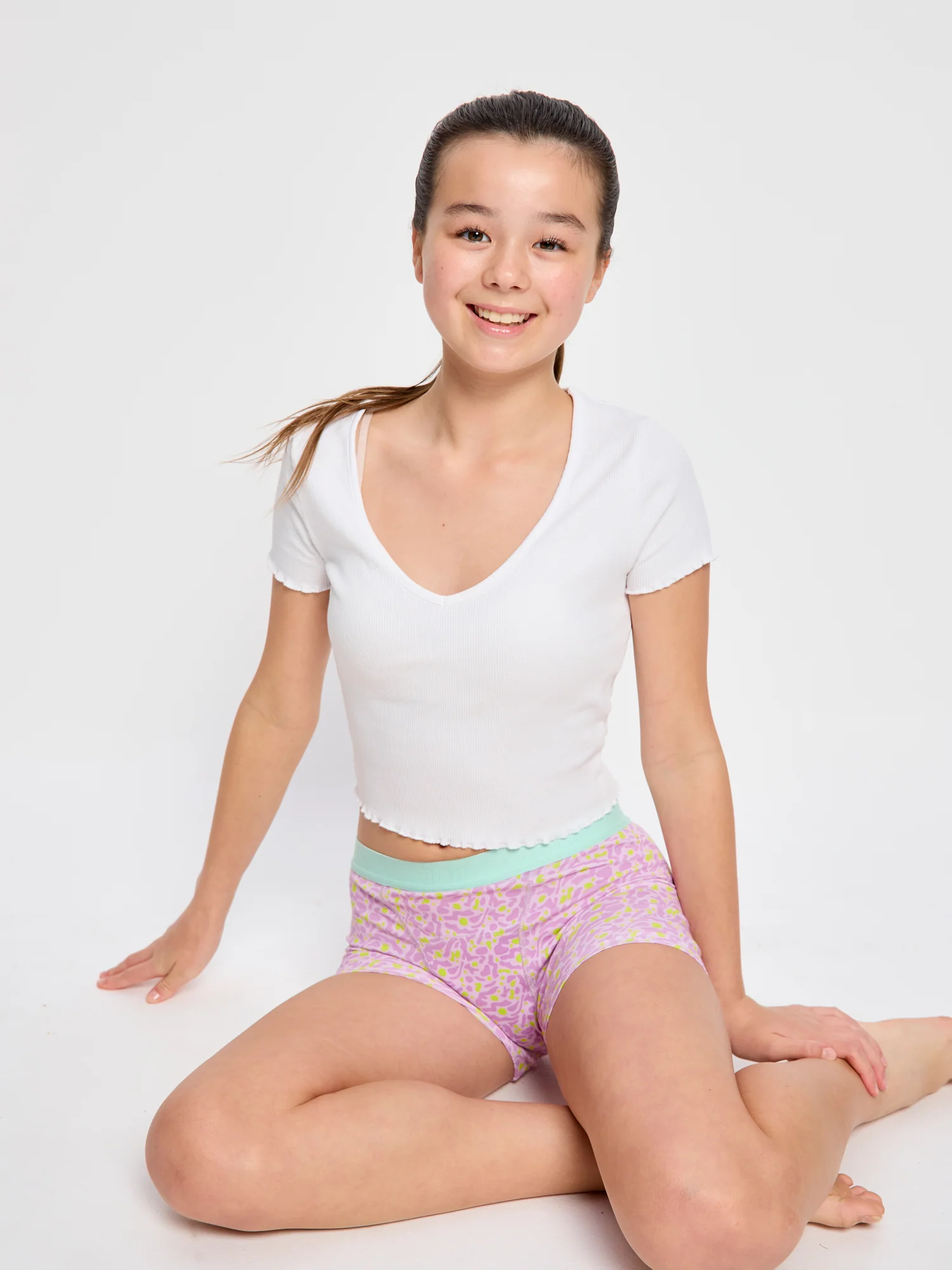 Teen Hipster Boyshort Moderate Bubblegum Purple - Image 3