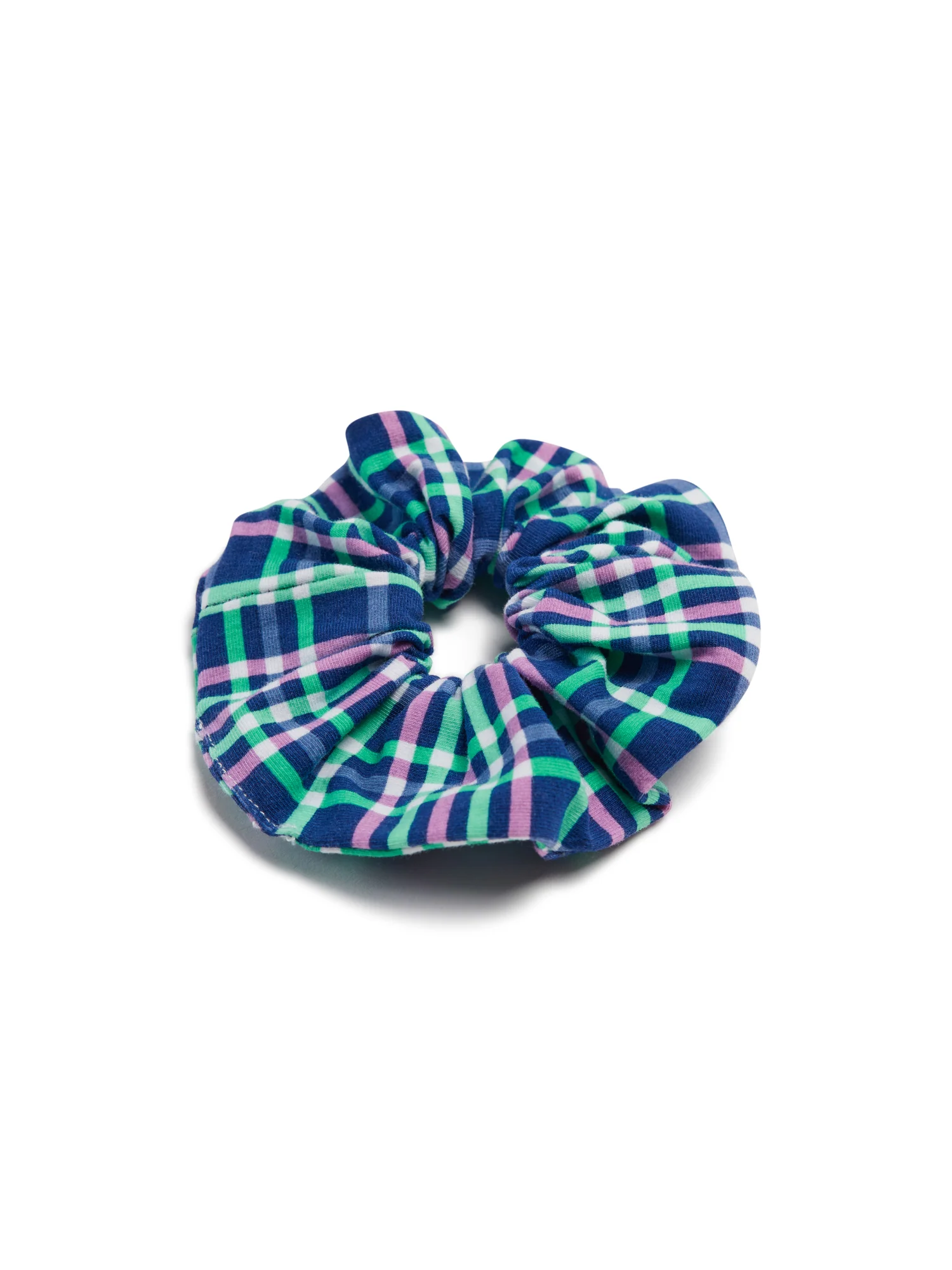 Teen Scrunchie Midnight Purple Check - Image 3