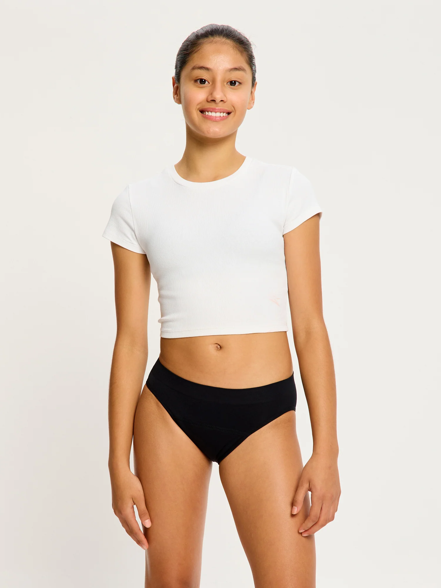 Teen Soft Stretch Seamless Hipster Bikini 2 Pack Moderate Black - Image 13