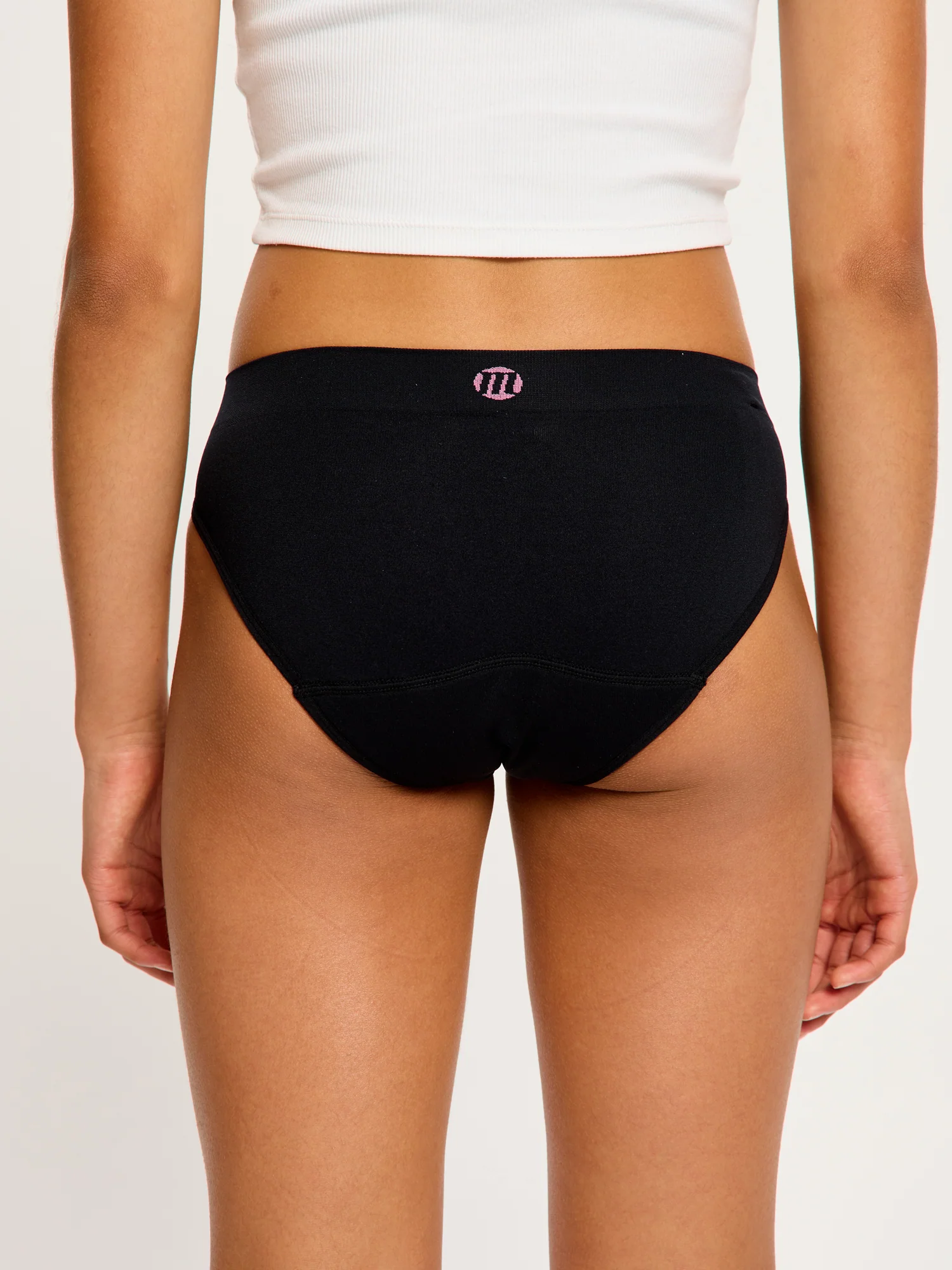 Teen Soft Stretch Seamless Hipster Bikini 3 Pack Moderate Black - Image 7