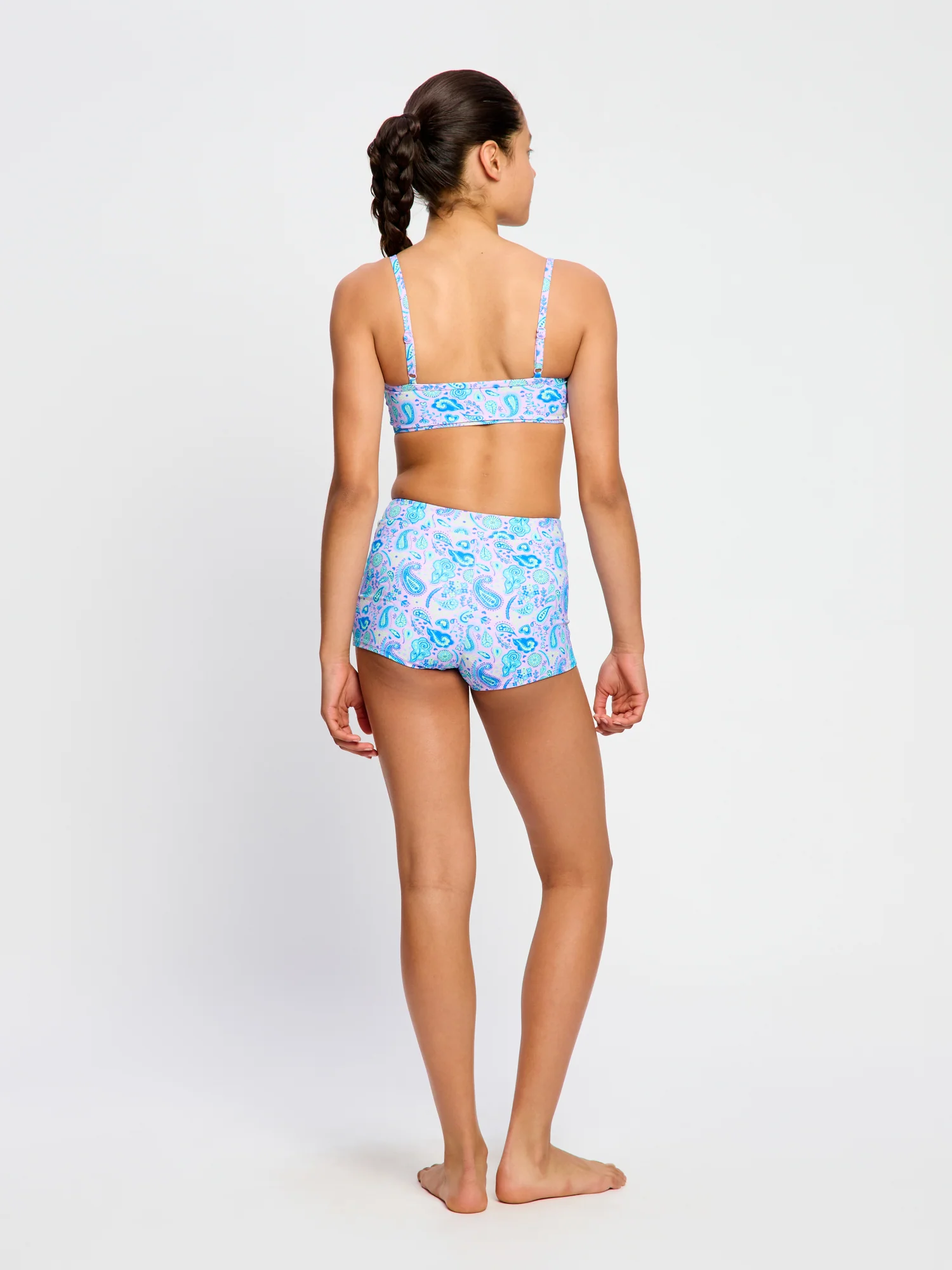Teen Swimwear Adjustable Crop Top & Hi Waist Short - Image 3