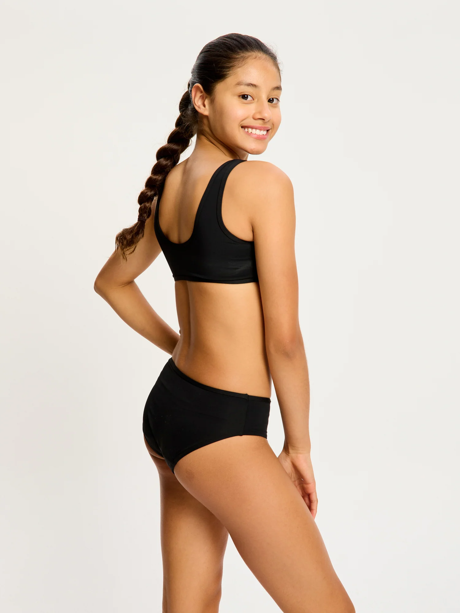 Teen Swimwear Crop Top Black - Image 5