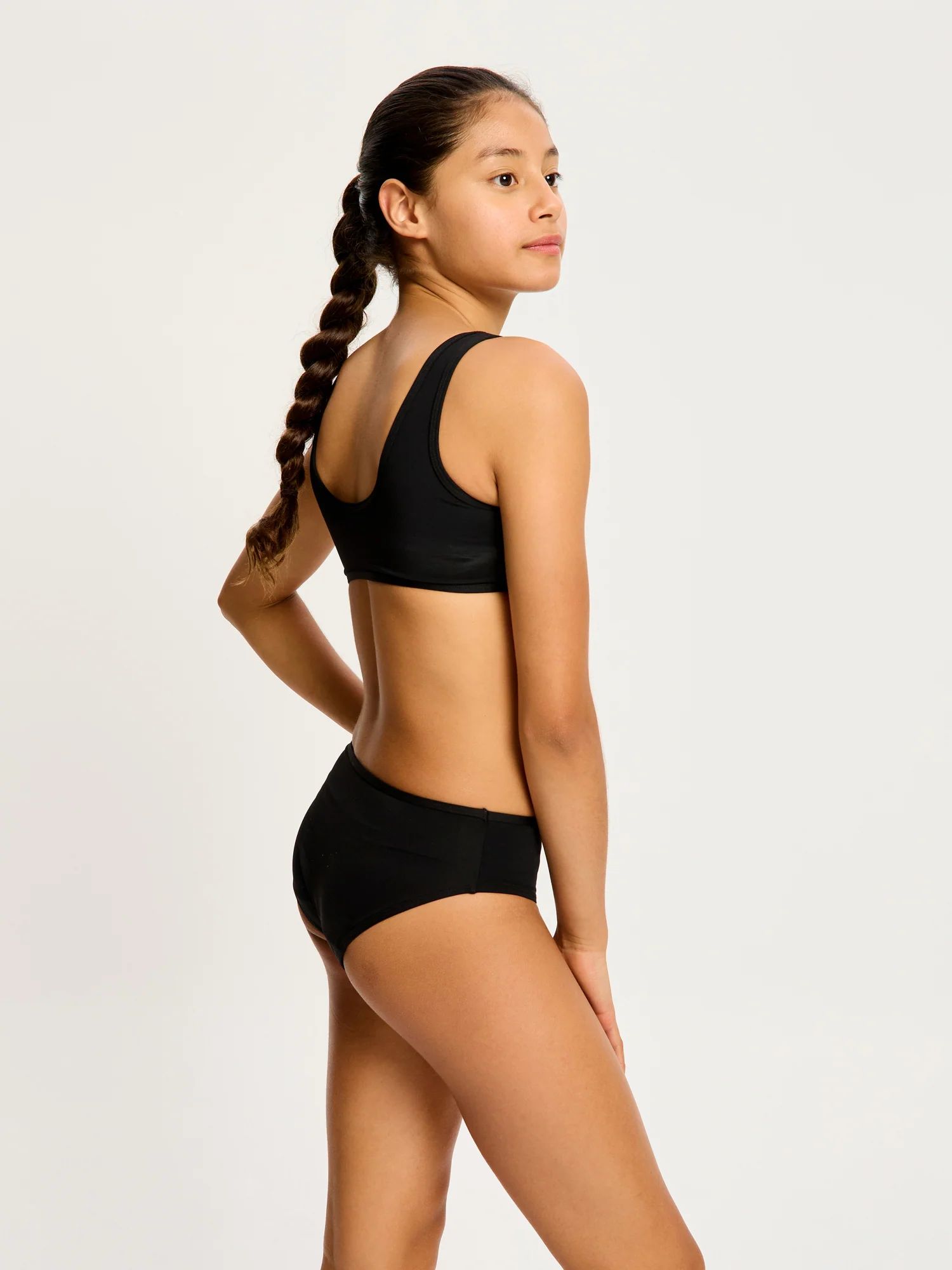 Teen Swimwear Crop Top Black - Image 6