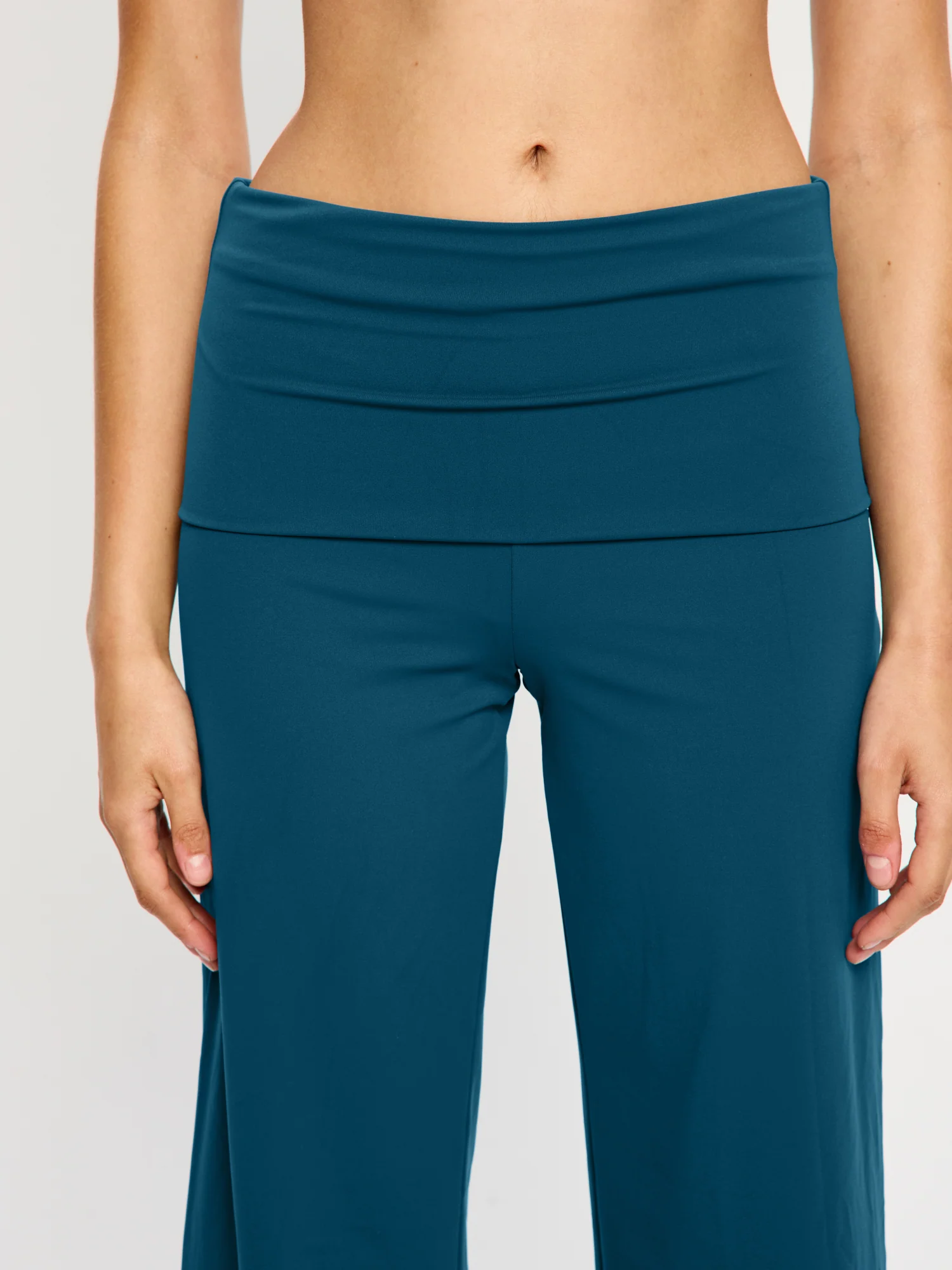 Wide Leg Lounge Pant Teale Blue - Image 4